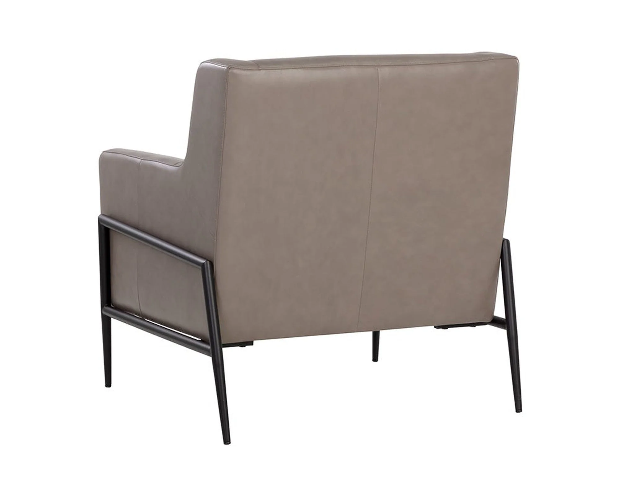 Sunpan Talula Lounge Chair - Alpine Grey Leather Clearance - Image 4