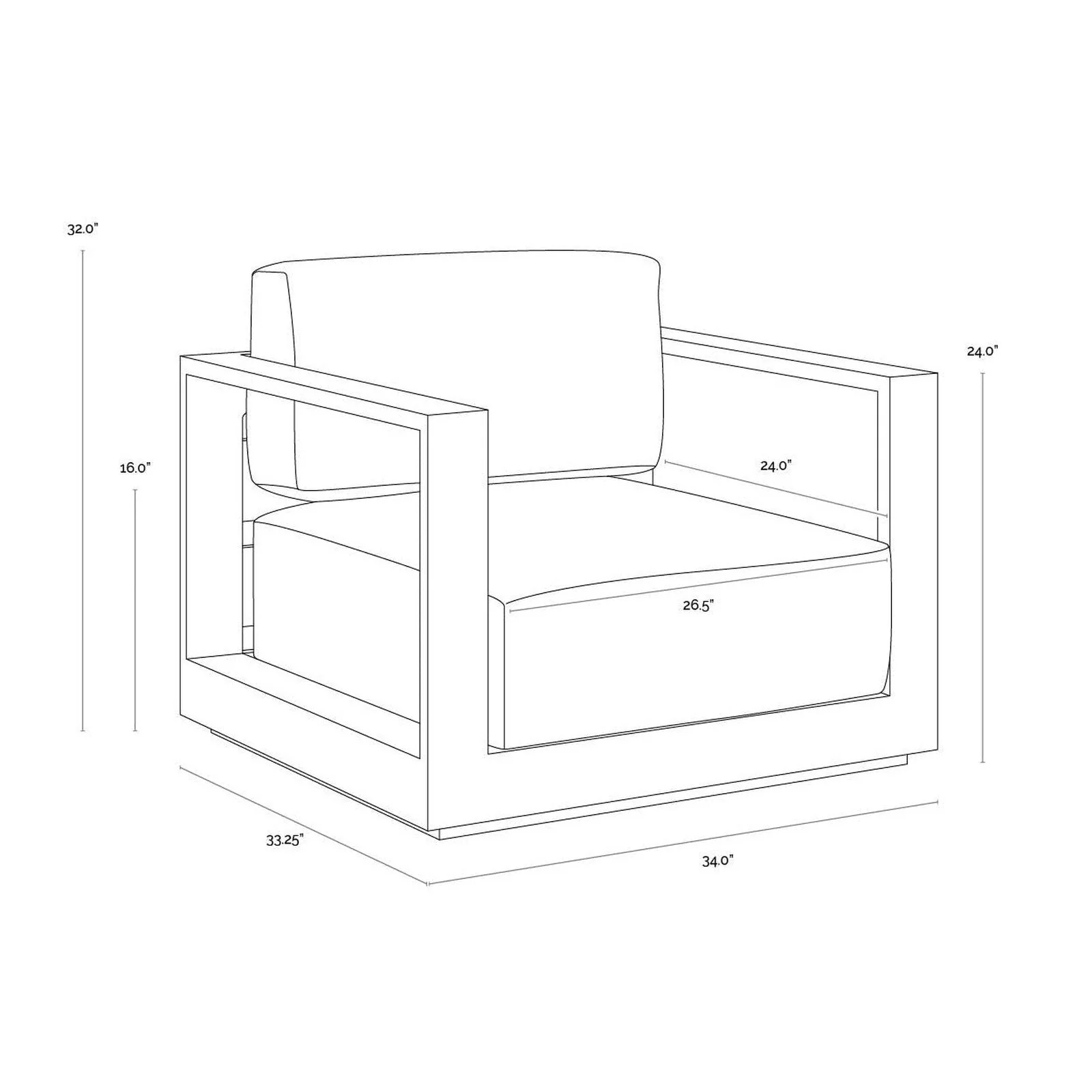 Sunpan Tavira Armchair - Image 9