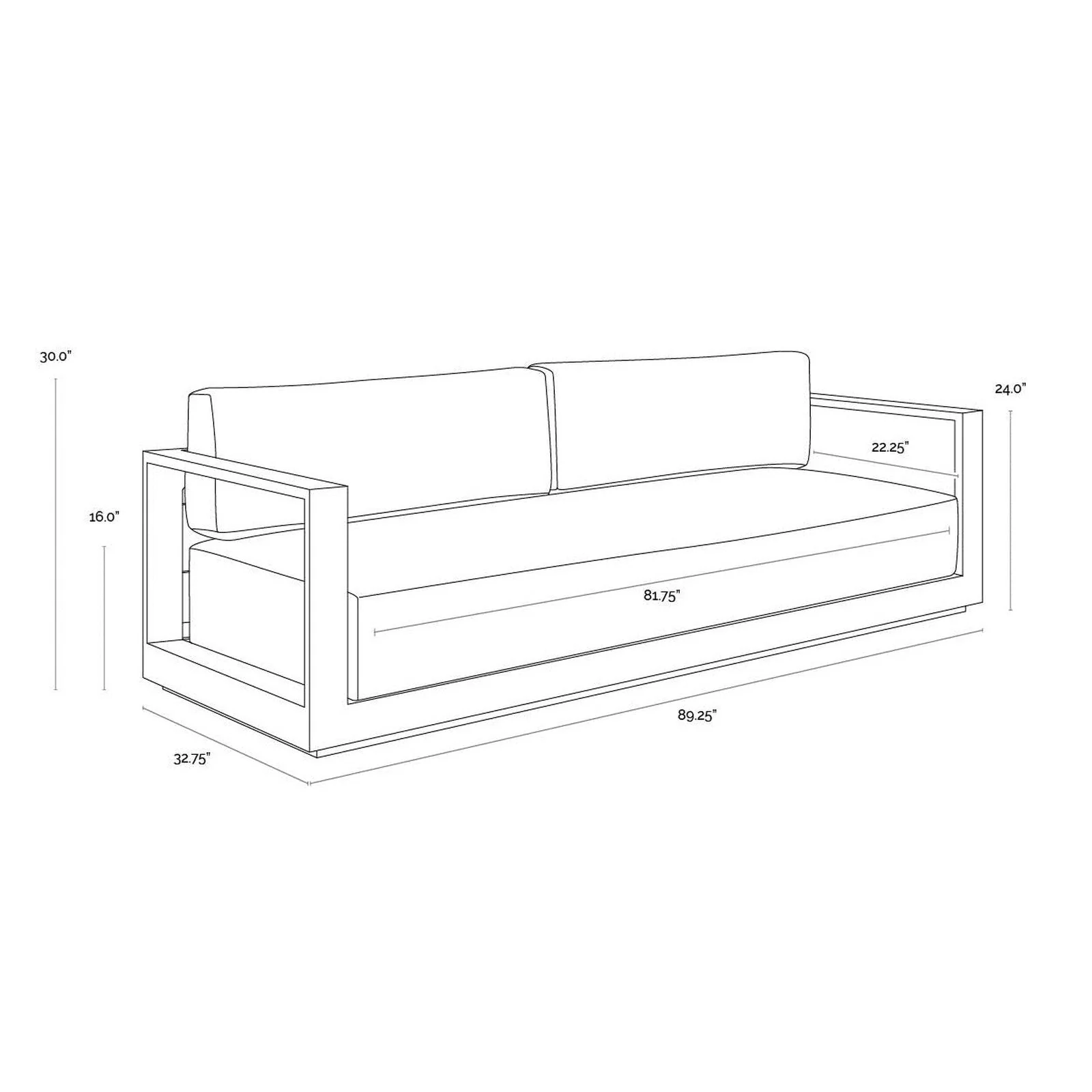 Sunpan Tavira Sofa - Image 9