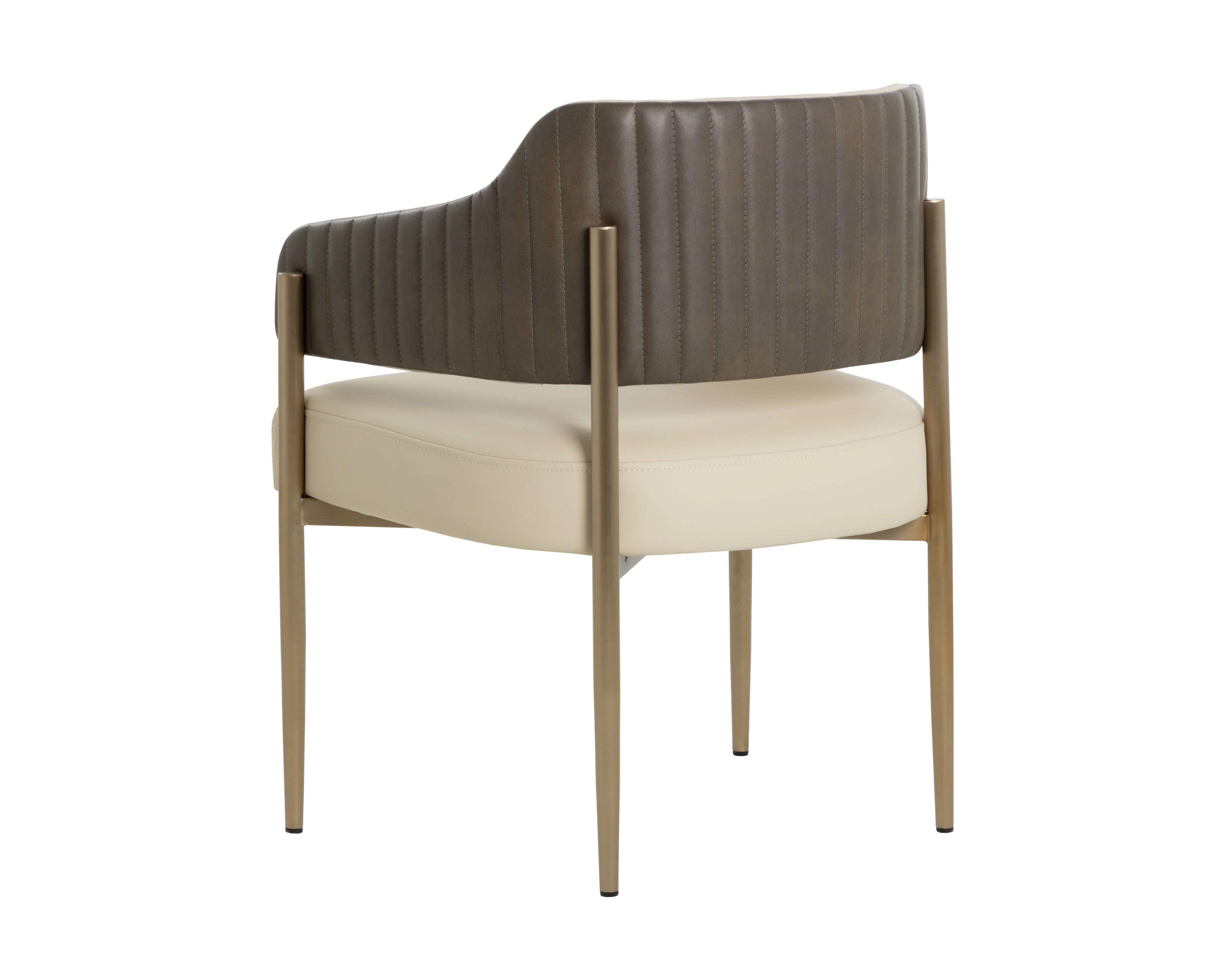 Sunpan Tova Dining Armchair - Dillon Cream / Bravo Ash - Image 3