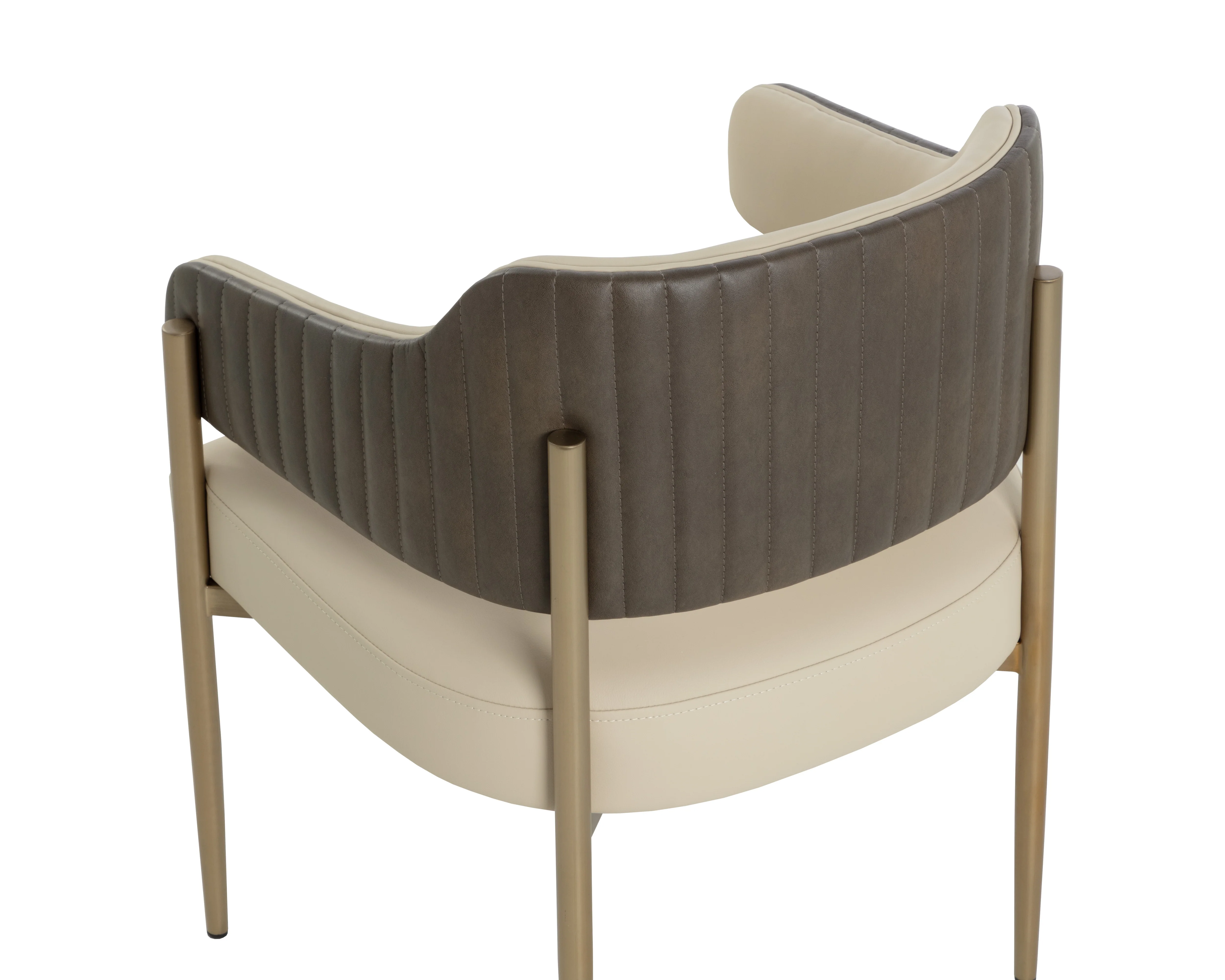 Sunpan Tova Dining Armchair - Dillon Cream / Bravo Ash - Image 4