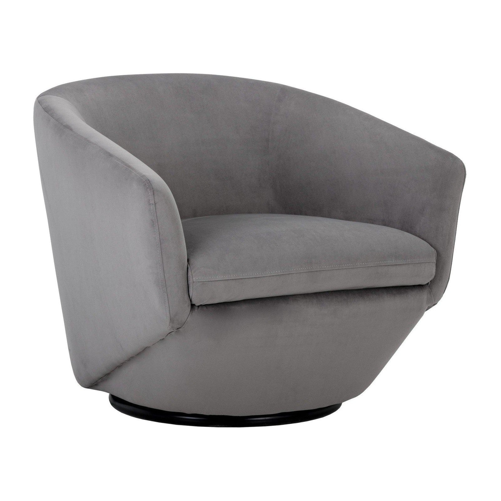 Sunpan Treviso Swivel Lounge Chair - Antonio Charcoal Clearance