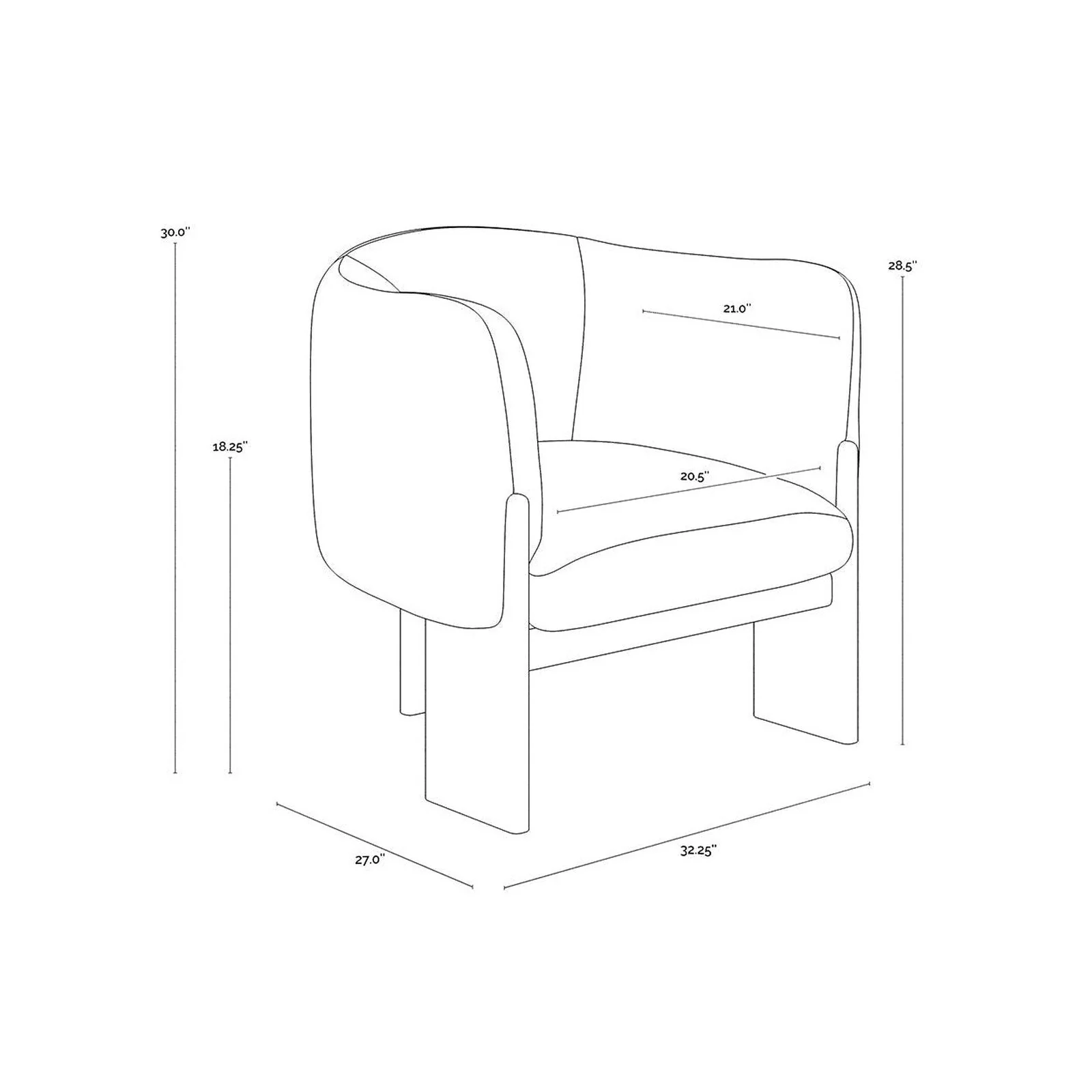 Sunpan Trine Lounge Chair - Image 27