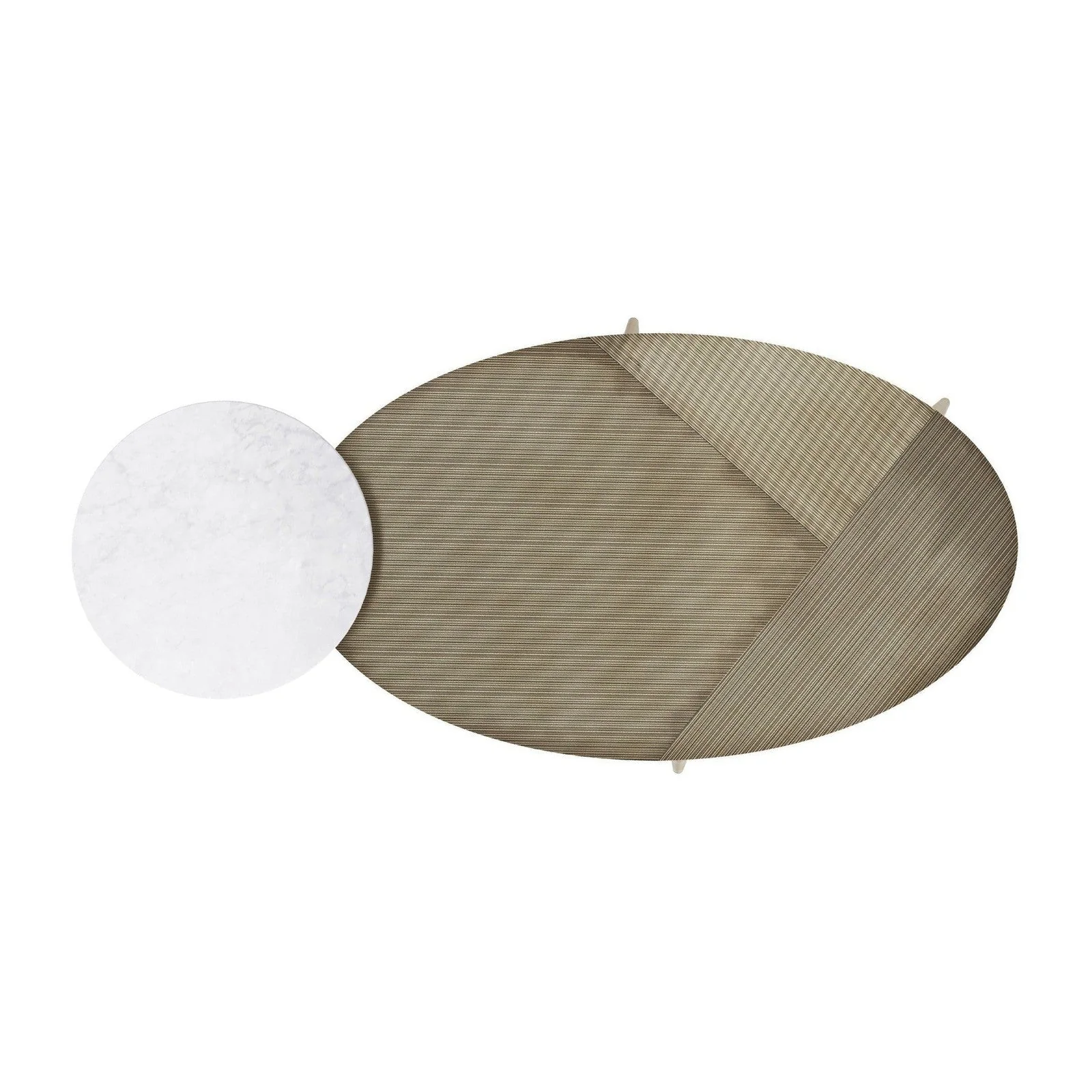 Sunpan Tuner Coffee Table - Oval - Image 4