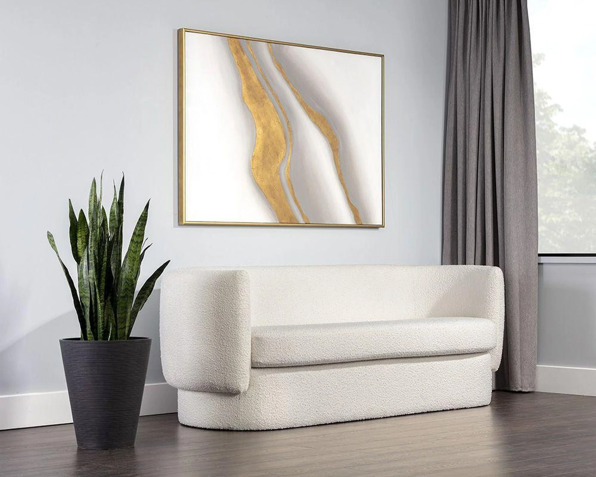 Sunpan Valence Sofa - Maya White Clearance - Image 4