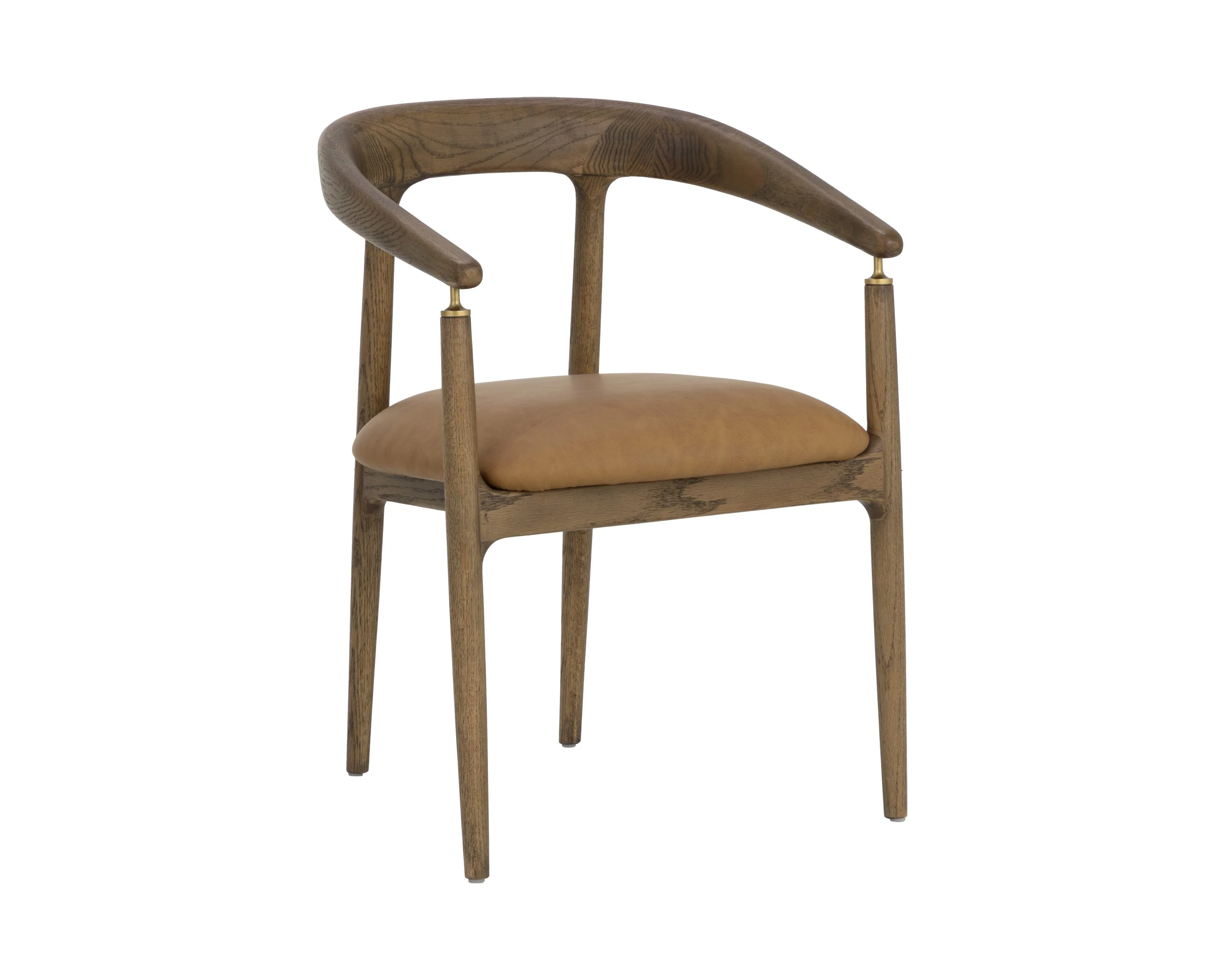 Sunpan Valmont Dining Armchair - Milliken Cognac