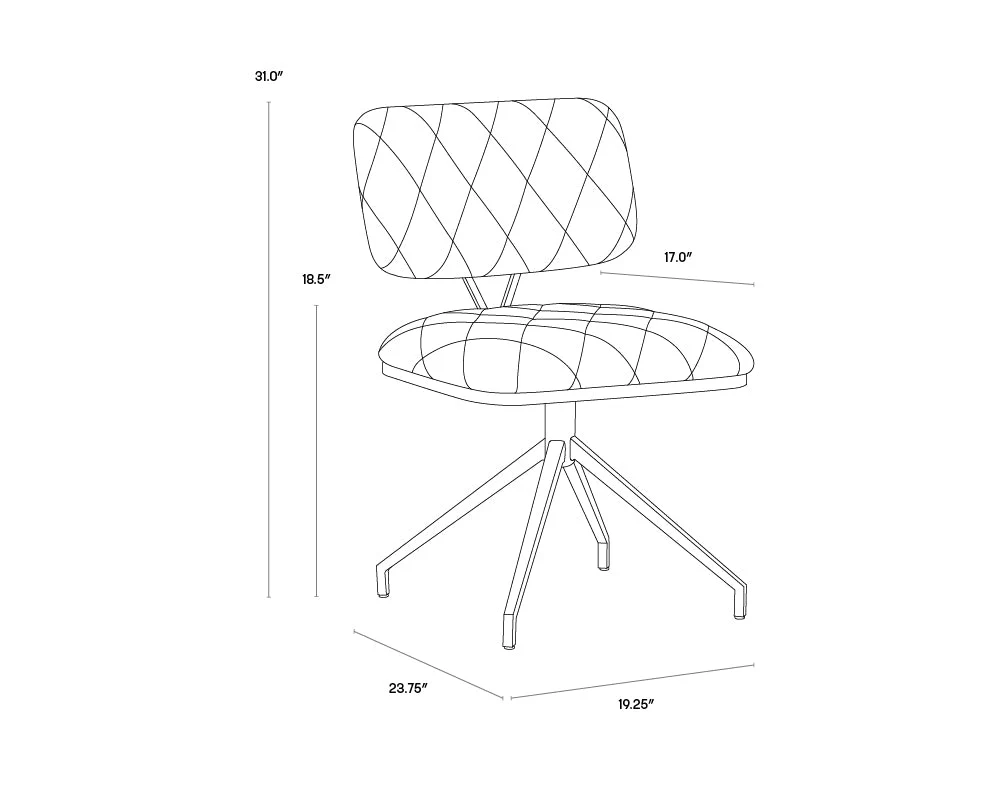 Sunpan Virtu Swivel Dining Chair - Set of 2 Clearance - Image 11