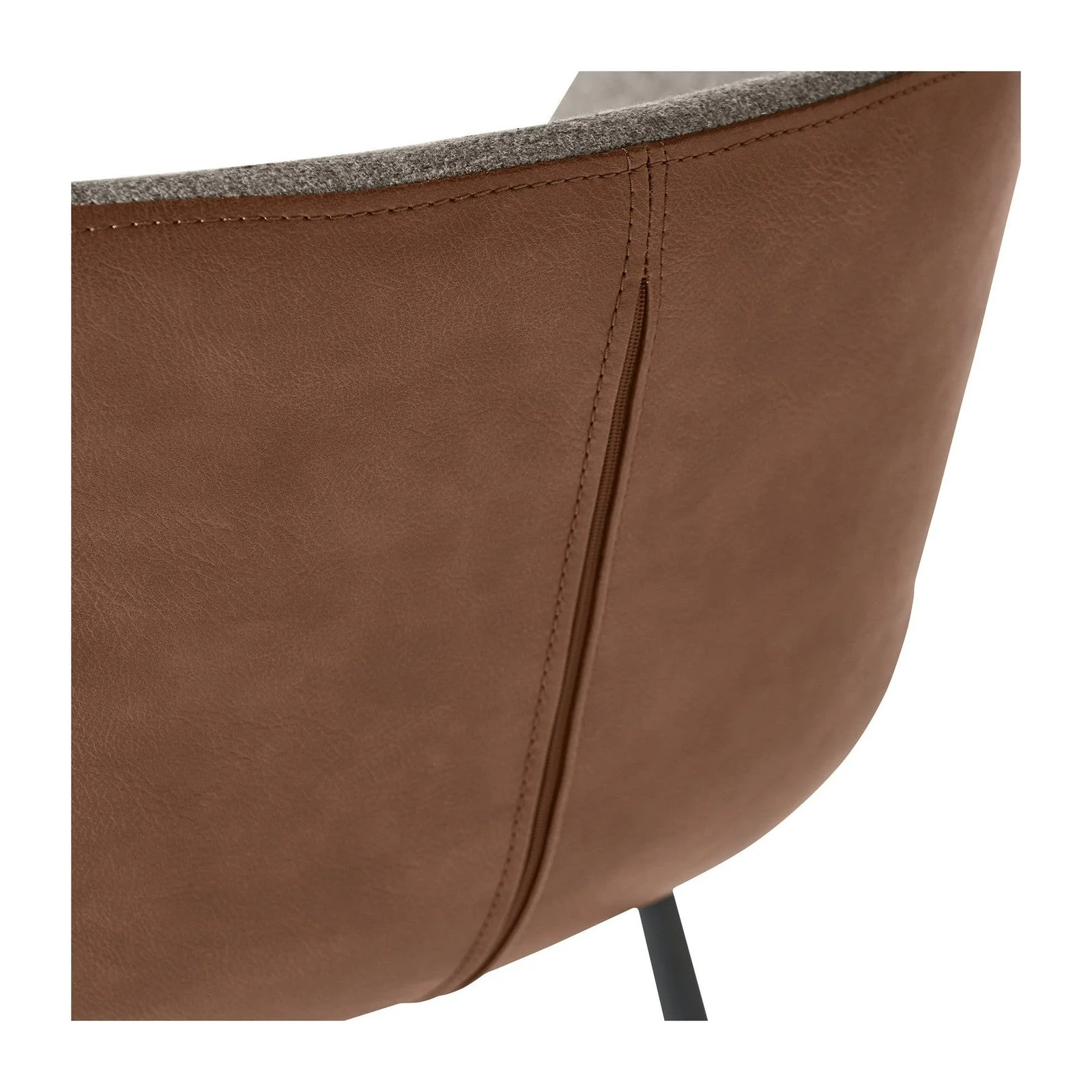Sunpan Waldo Counter Stool - November Grey / Cinnamon Brown - Image 4
