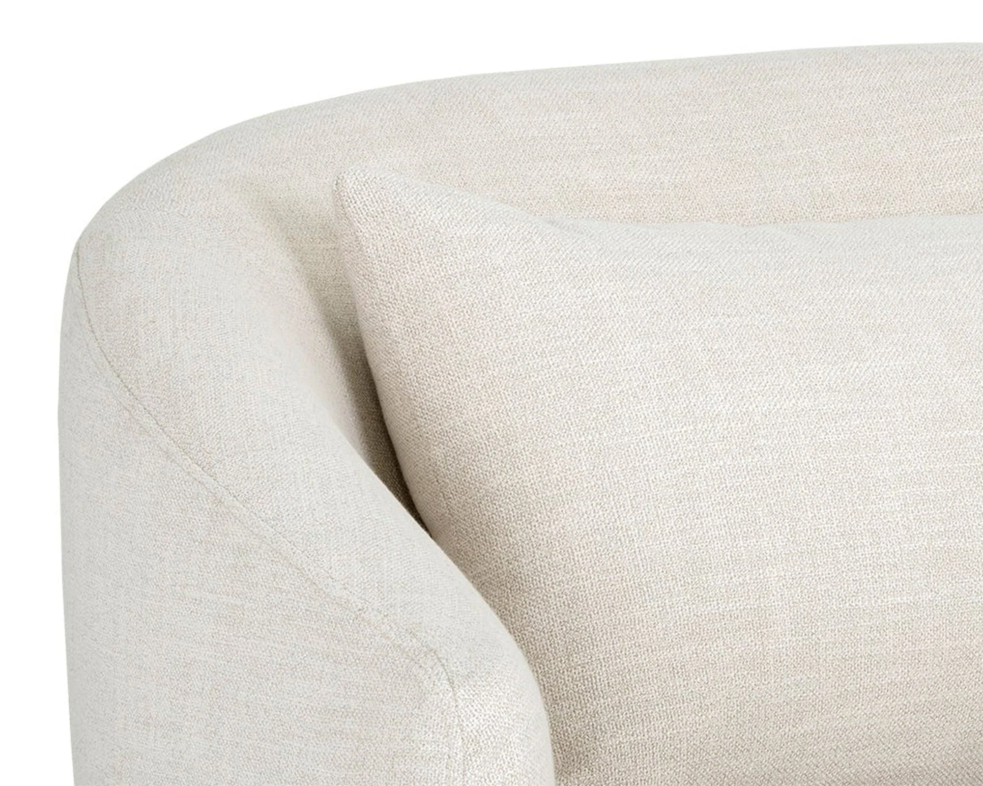 Sunpan Walsh Swivel Lounge Chair - Effie Linen Clearance - Image 5