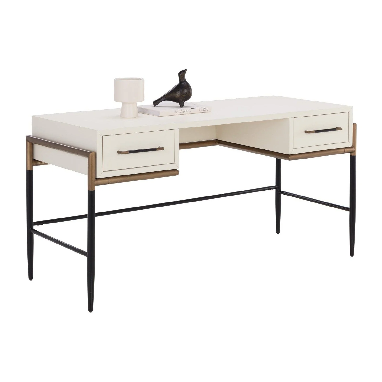 Sunpan Weldrick Desk - Oyster - Image 3