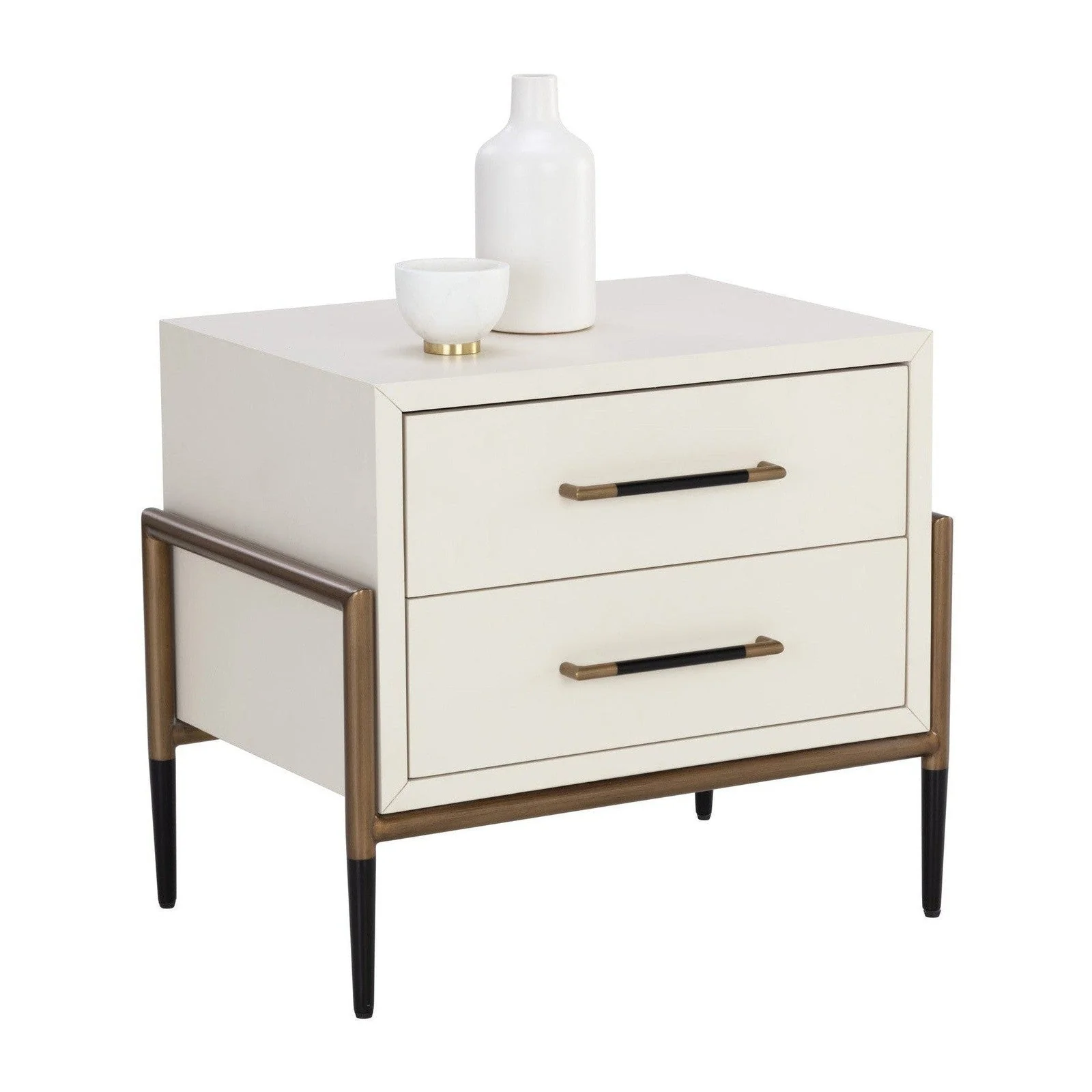 Sunpan Weldrick Nightstand - Oyster - Image 2