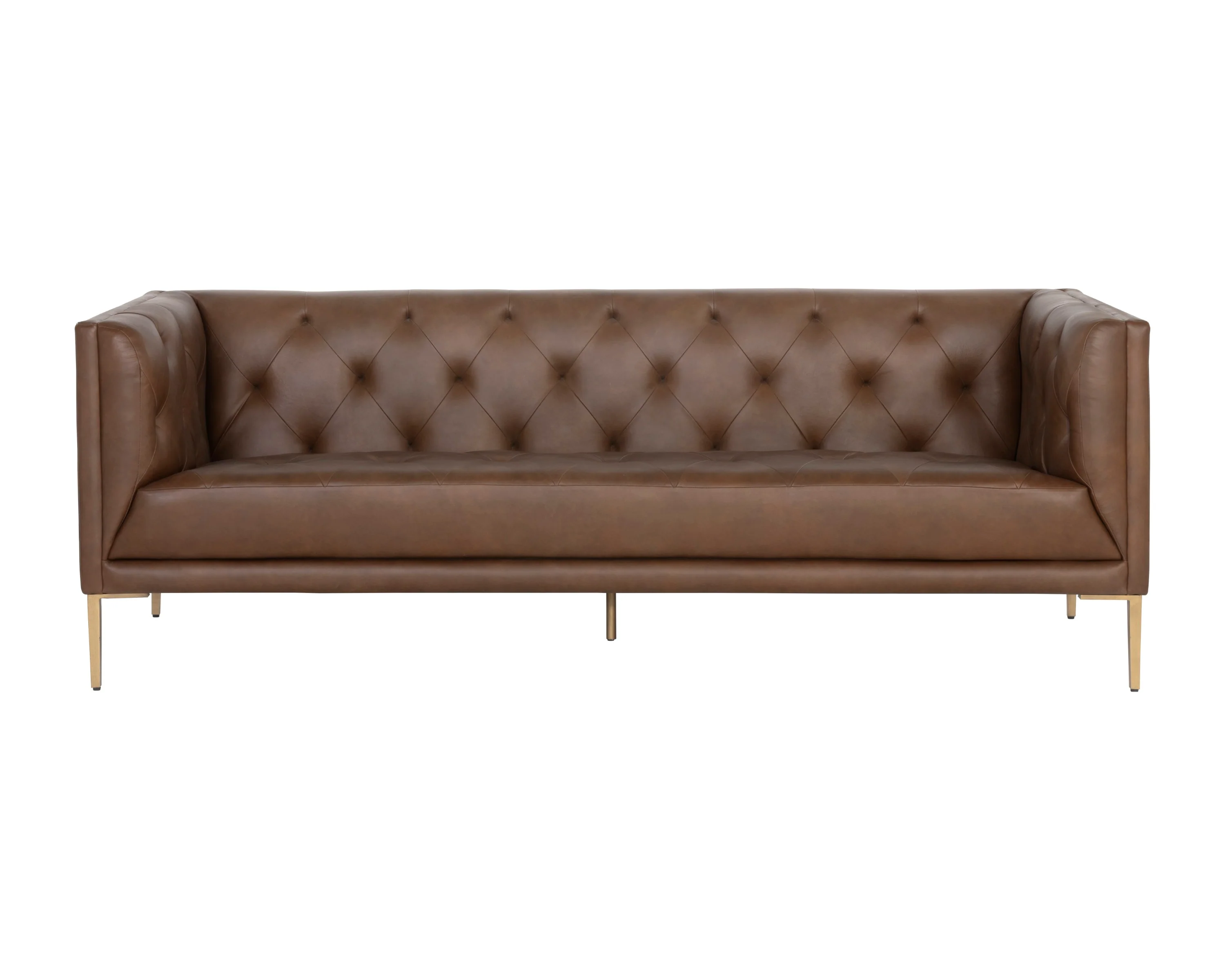 Sunpan Westin Sofa - Vintage Caramel Leather - Image 3
