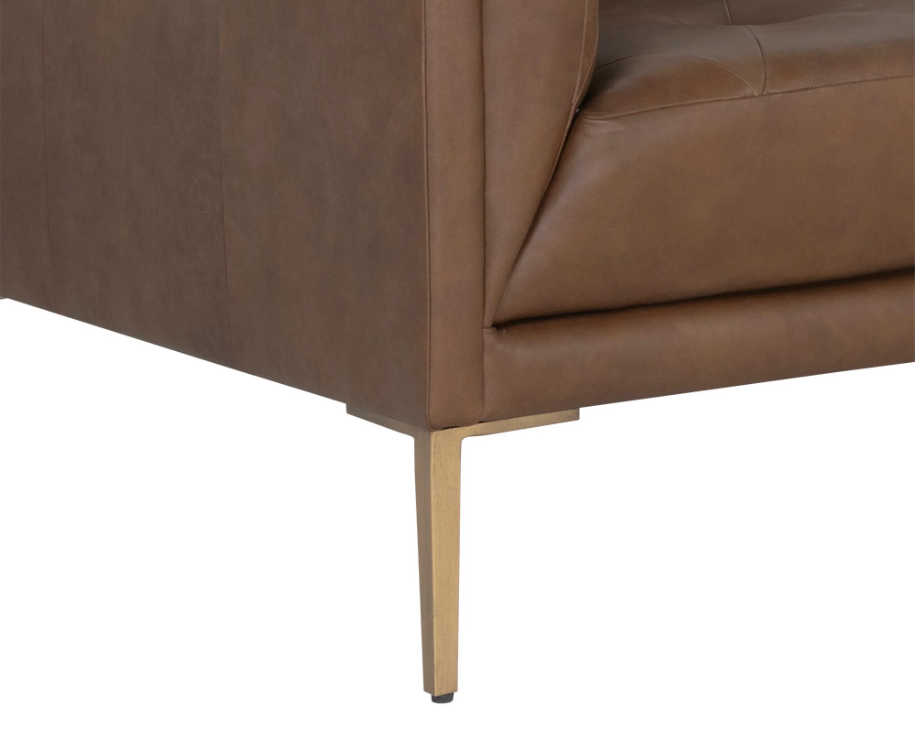 Sunpan Westin Sofa - Vintage Caramel Leather - Image 4