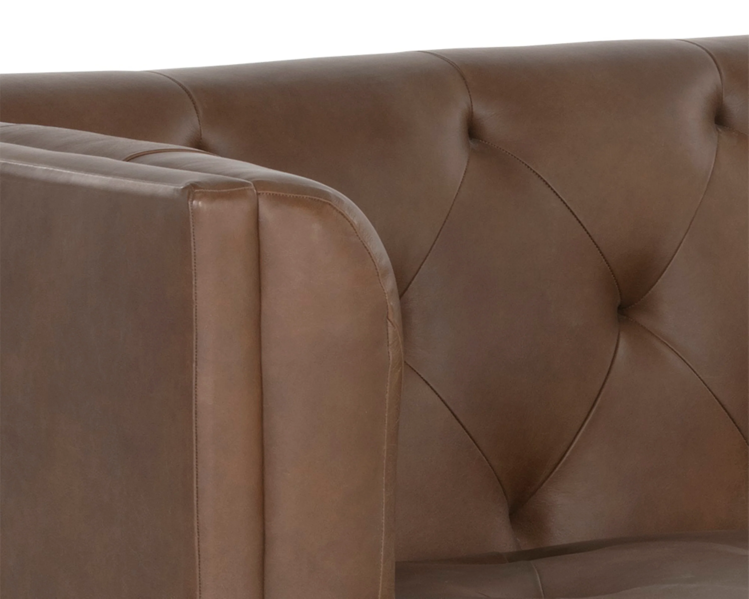 Sunpan Westin Sofa - Vintage Caramel Leather - Image 5