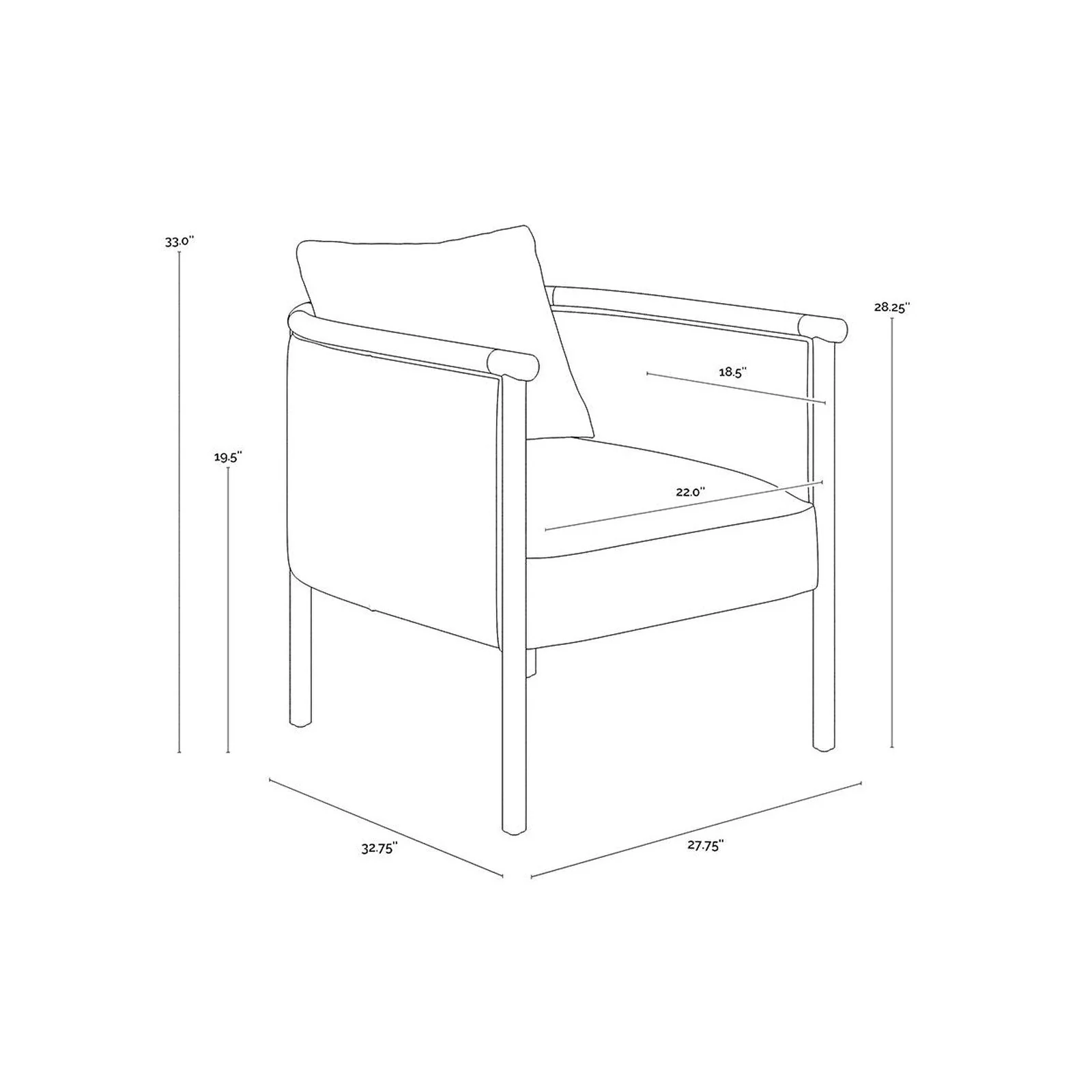 Sunpan Wilder Lounge Chair - Image 16