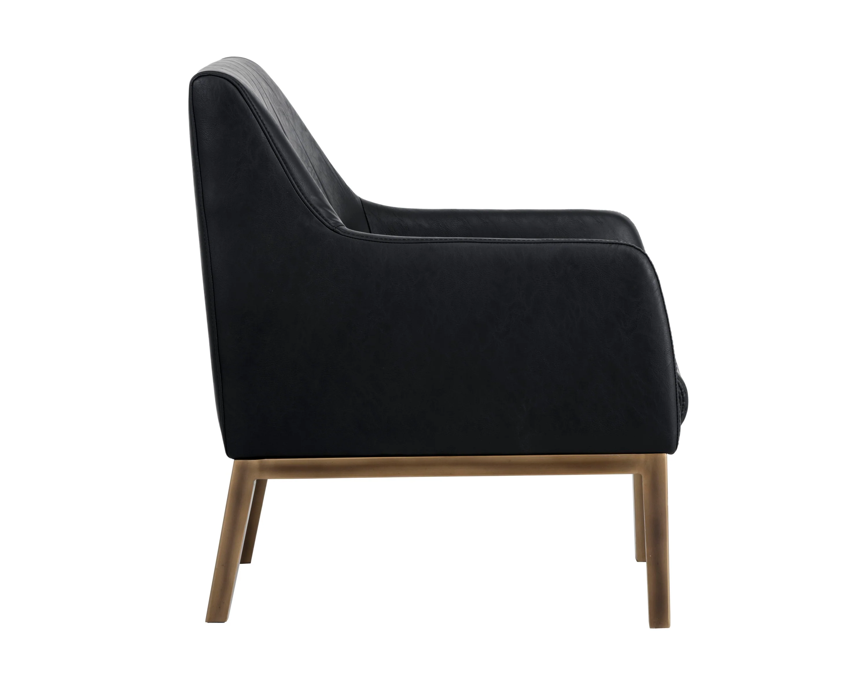 Sunpan Wolfe Lounge Chair - Bravo Black - Image 3
