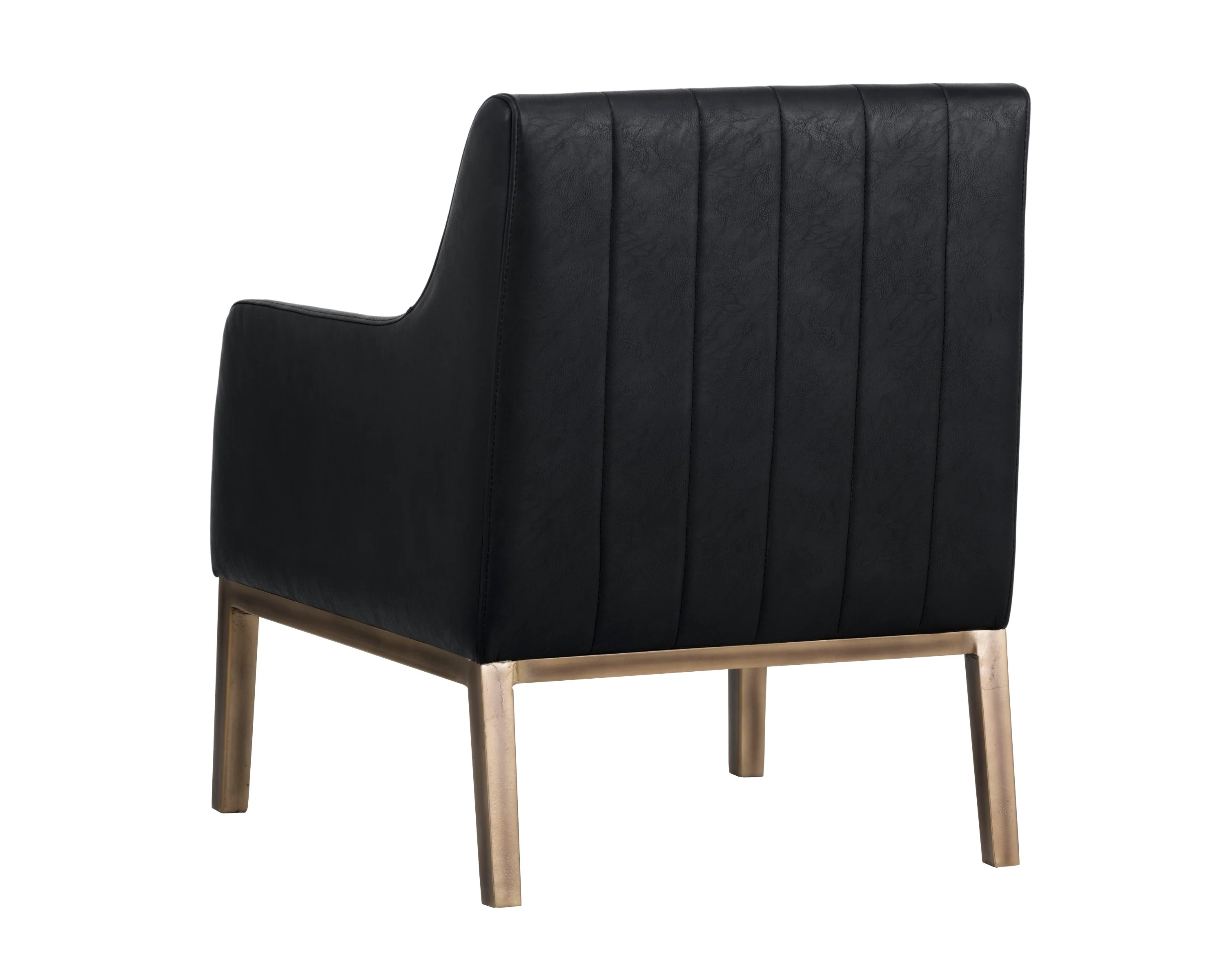 Sunpan Wolfe Lounge Chair - Bravo Black - Image 4