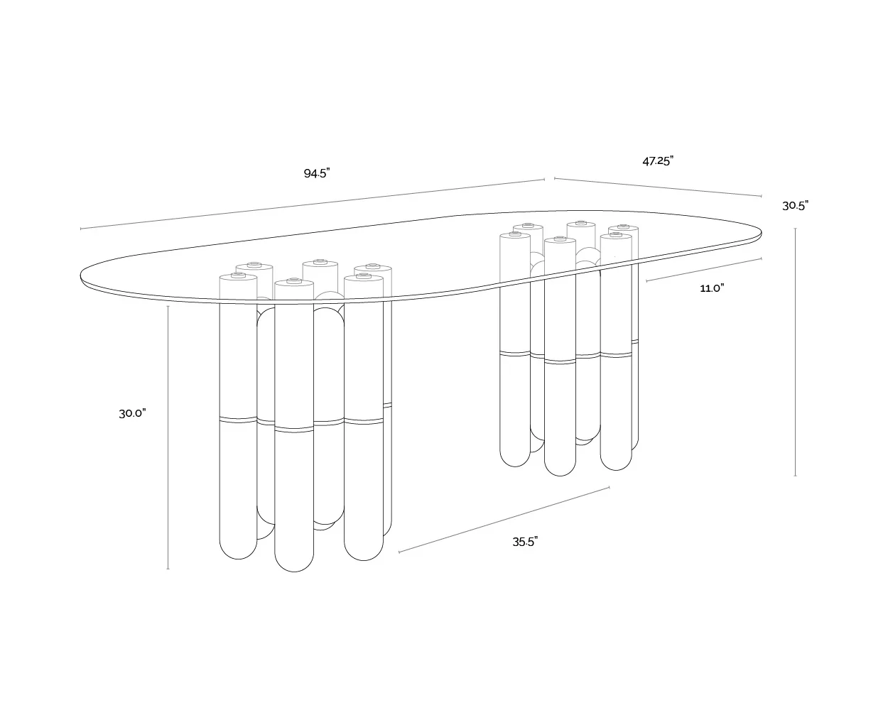 Sunpan Yanna Dining Table Clearance - Image 5