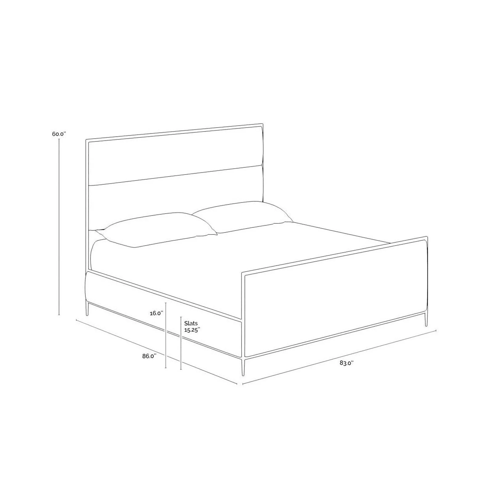 Sunpan Yasmine King Bed - Image 4