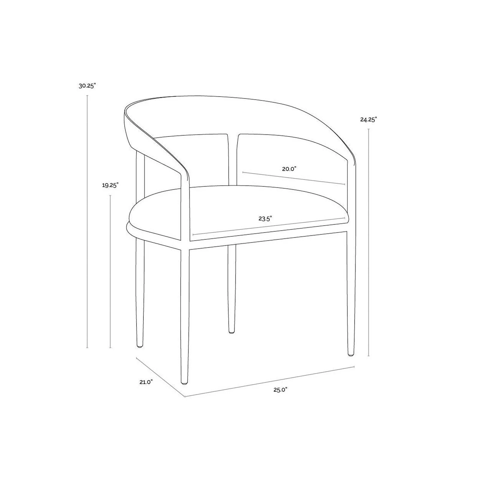 Sunpan Zanatta Dining Armchair - Image 21