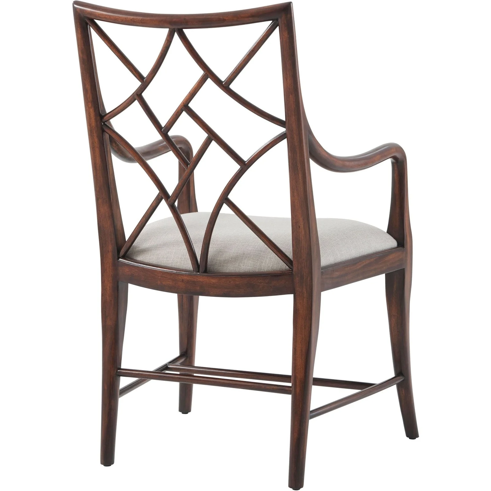 Theodore Alexander A Delicate Trellis Armchair - Set of 2 - Image 3