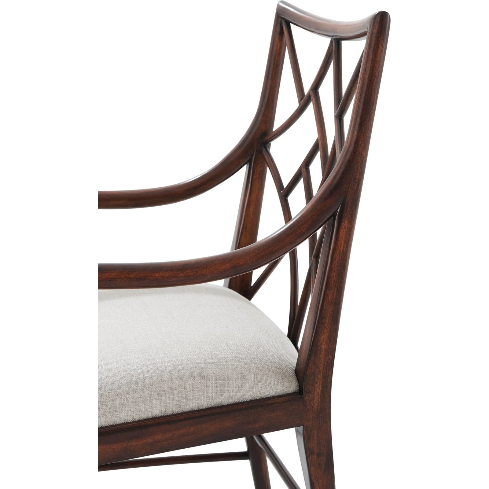 Theodore Alexander A Delicate Trellis Armchair - Set of 2 - Image 5