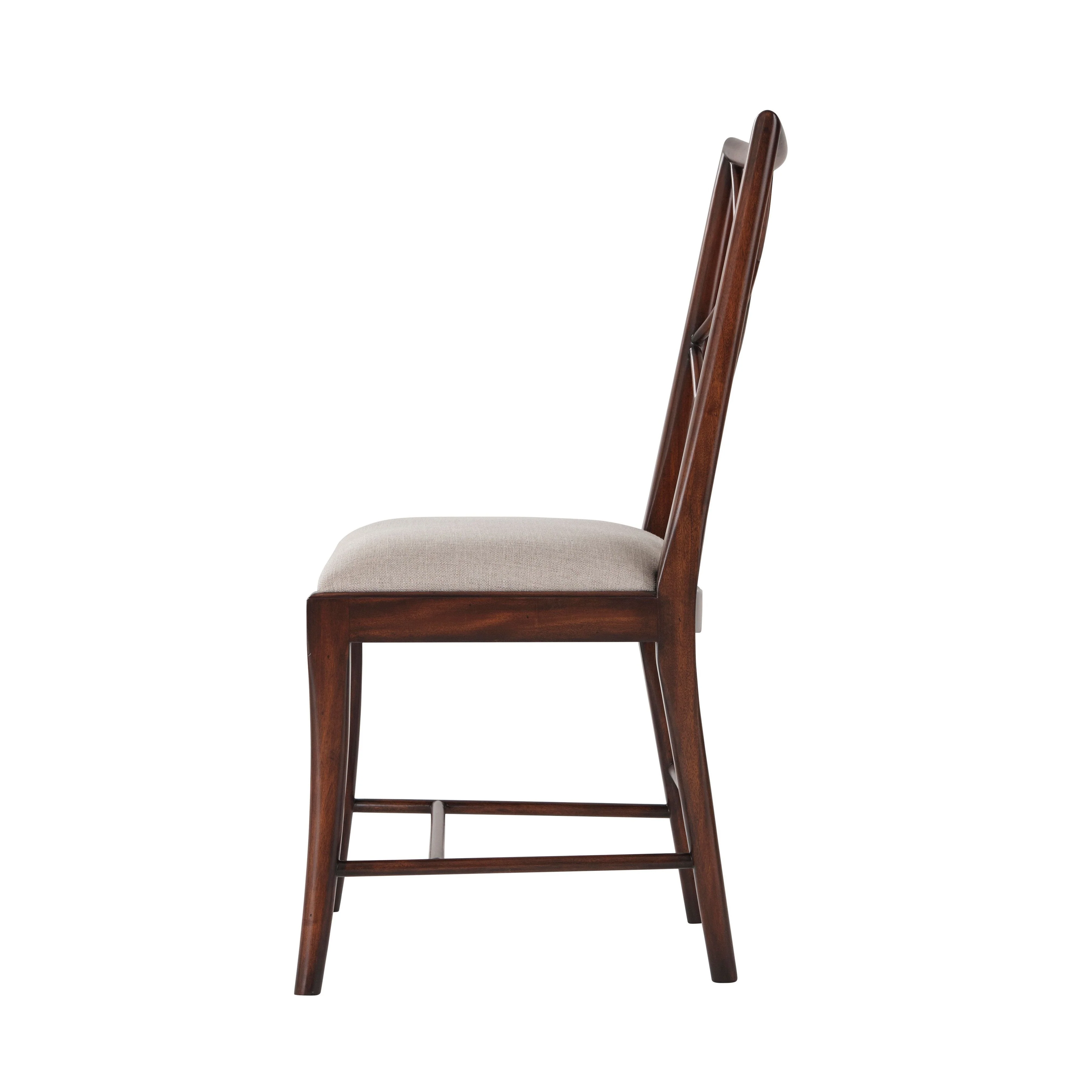Theodore Alexander A Delicate Trellis Side Chair - Set of 2 - Image 2