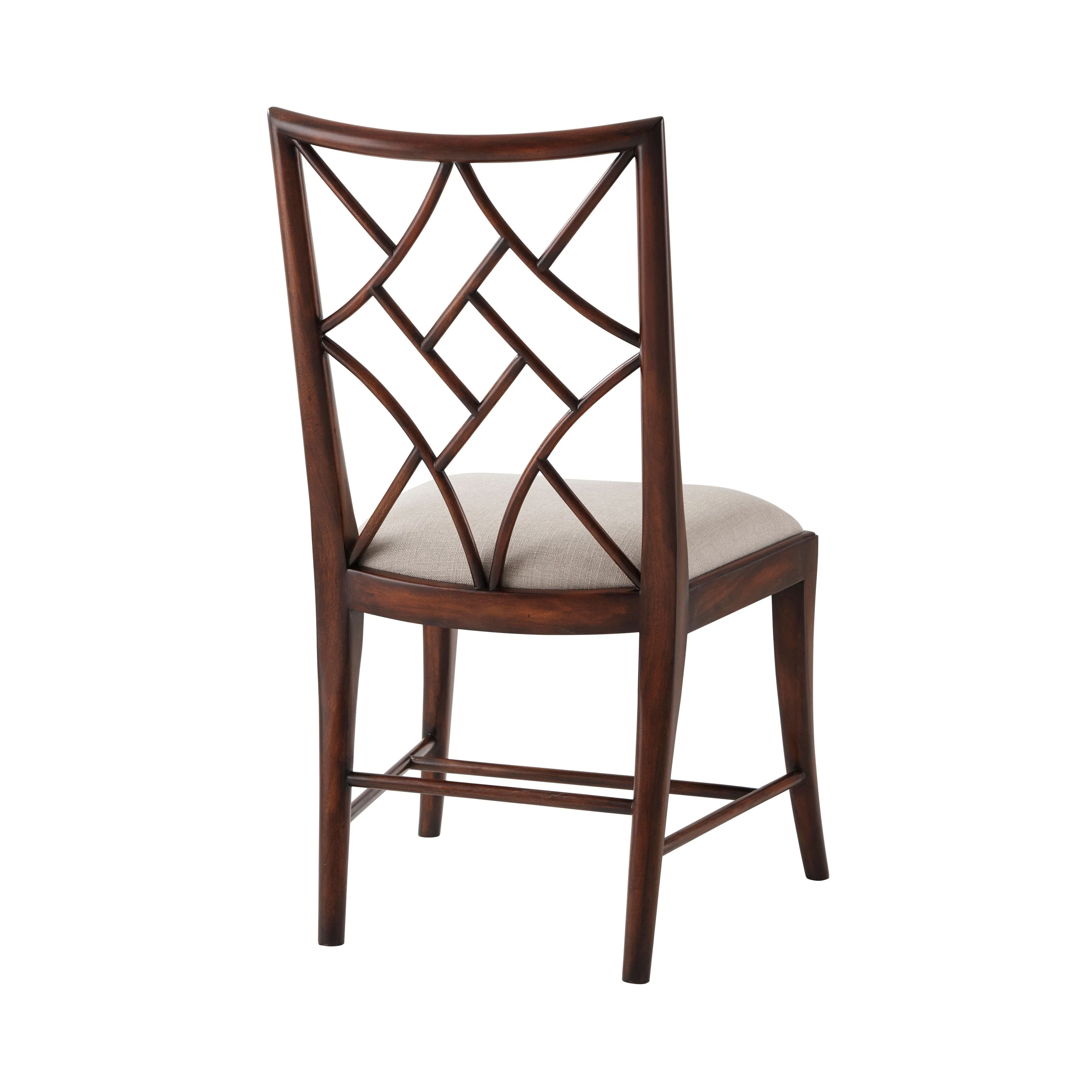 Theodore Alexander A Delicate Trellis Side Chair - Set of 2 - Image 3