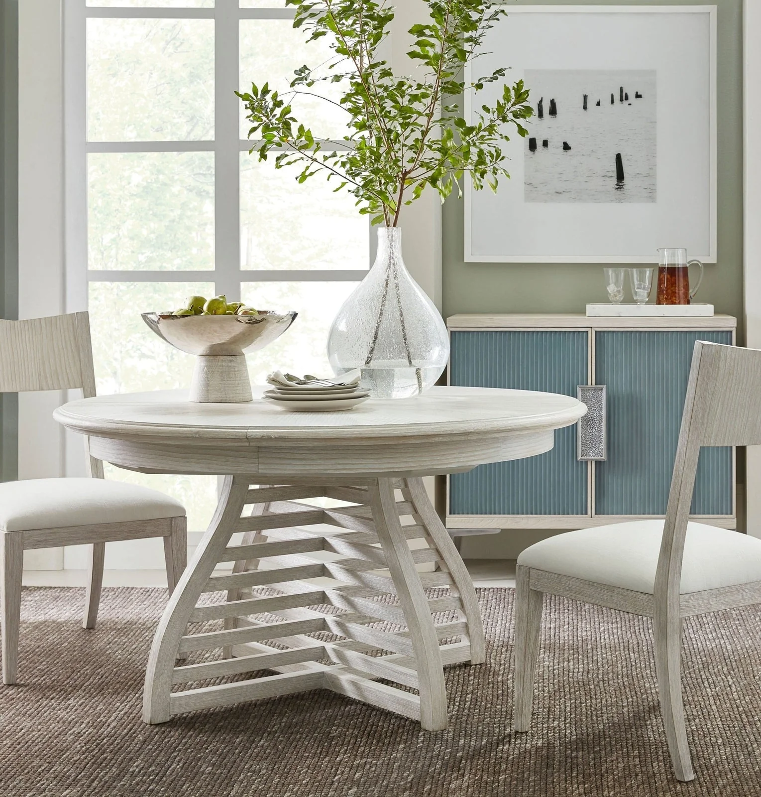 Theodore Alexander Breeze Slatted Extending Dining Table - Image 2
