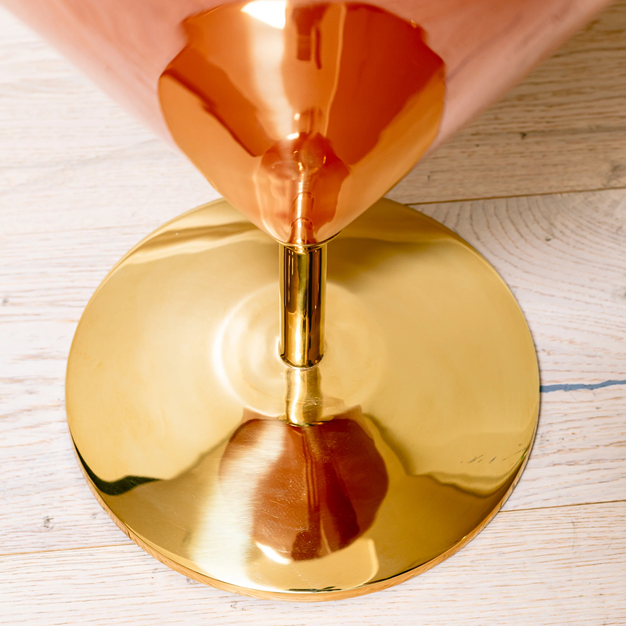 Theodore Alexander Carnelian and Polished Brass Accent Table Floor Sample - Image 2