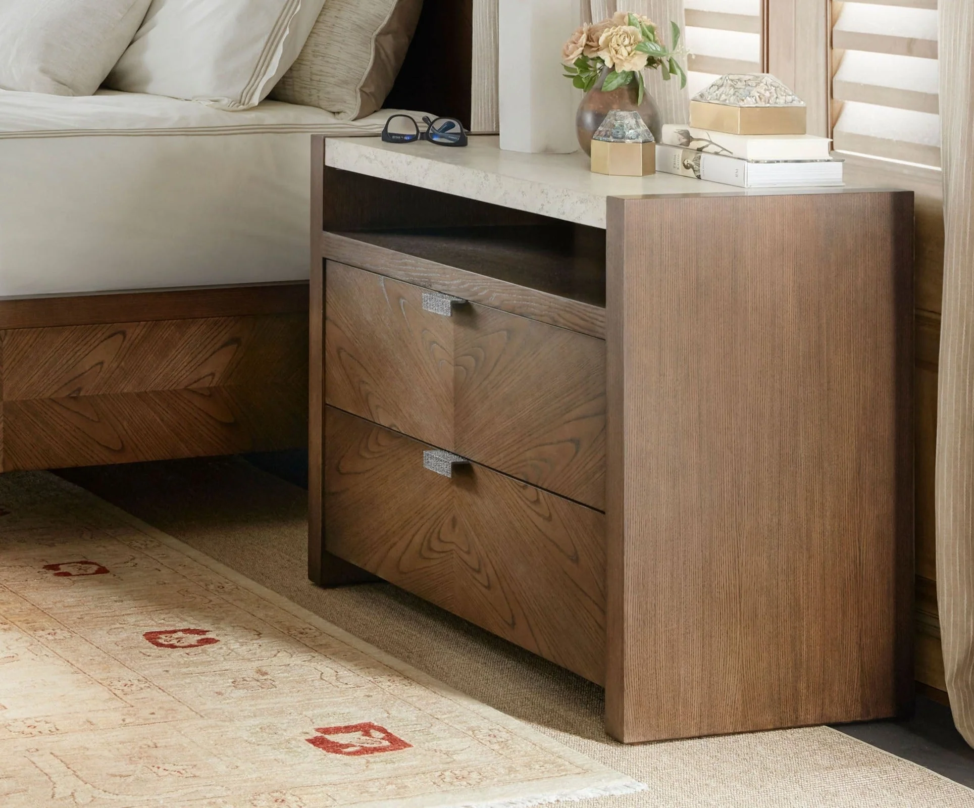 Theodore Alexander Catalina Two Drawer Nightstand - Image 2