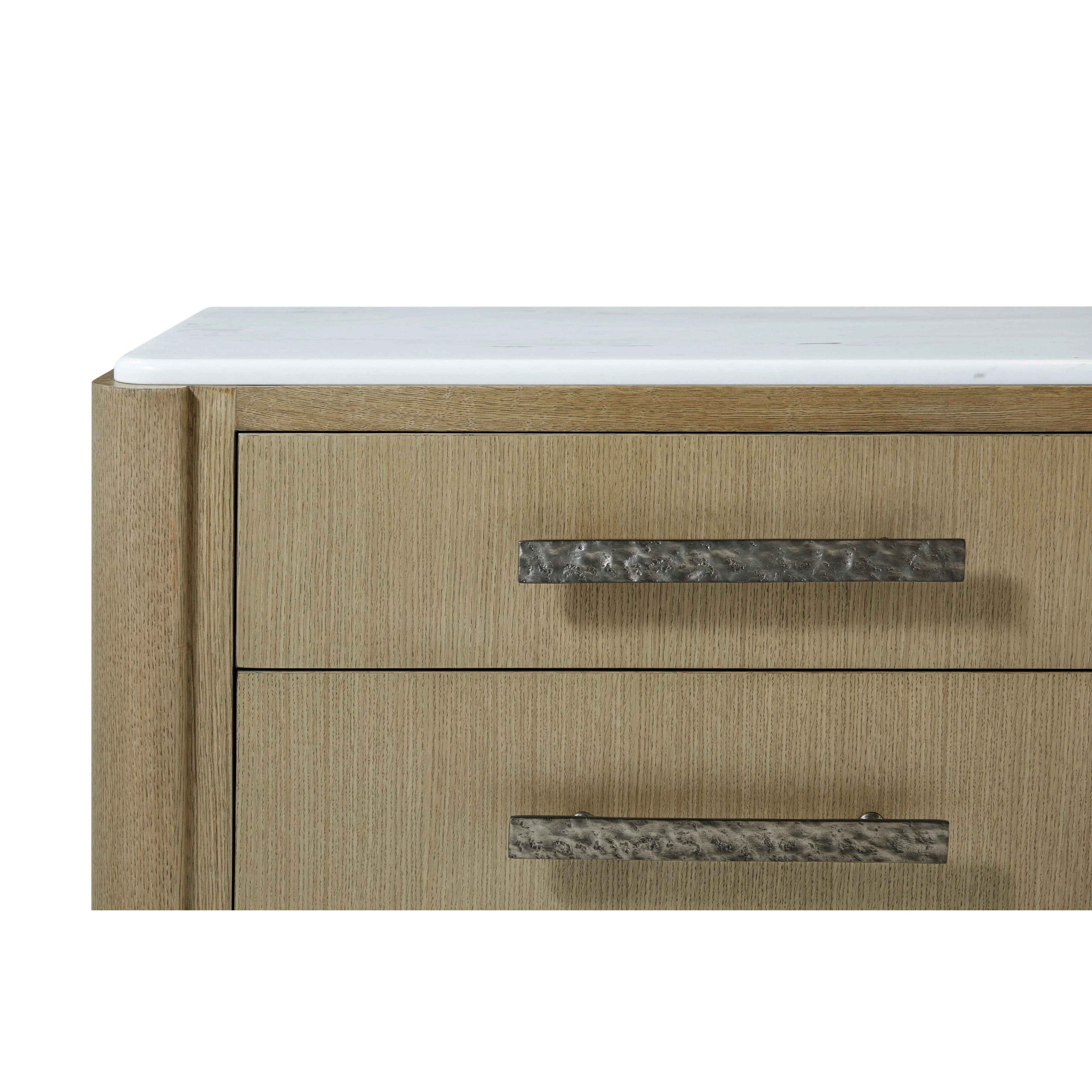 Theodore Alexander Essence Three Drawer Marble Top Nightstand Clearance - Image 10