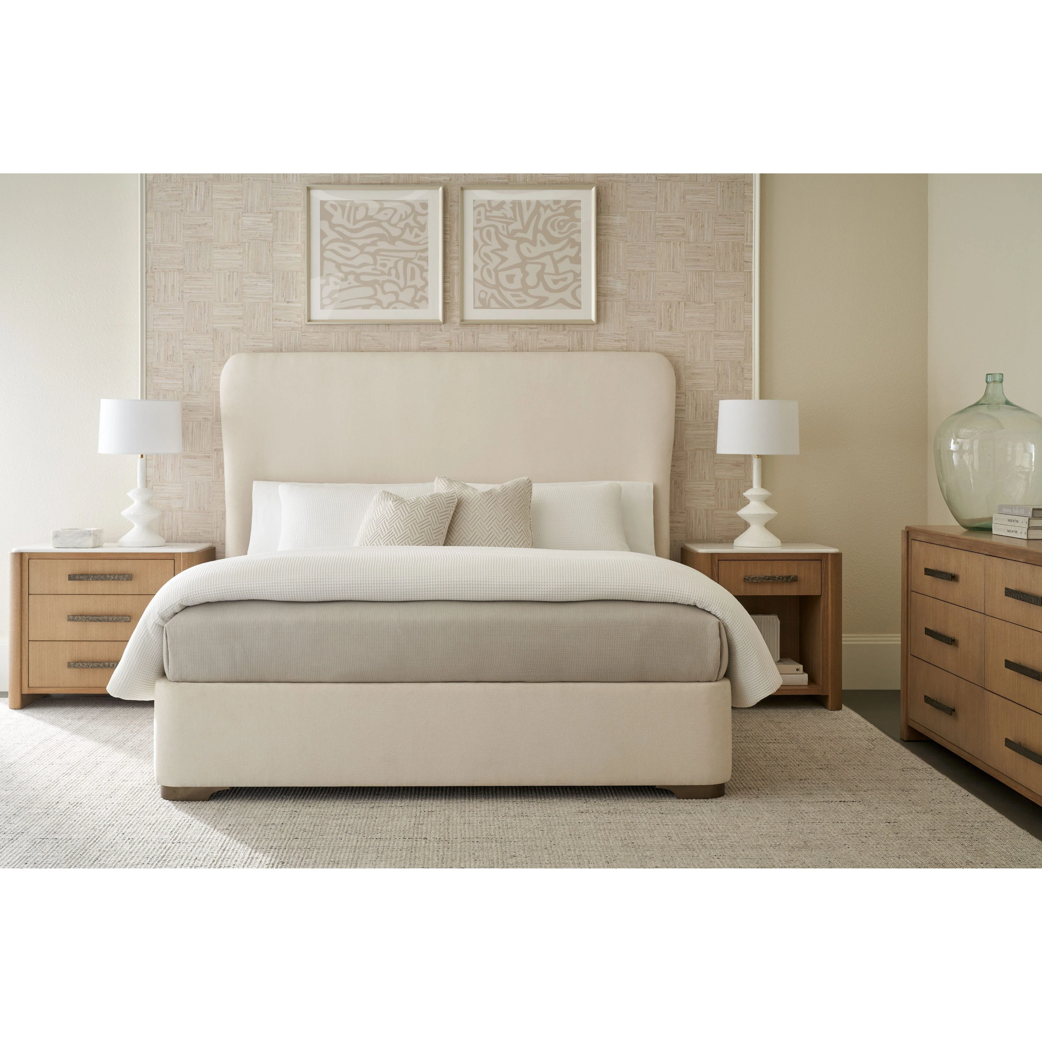 Theodore Alexander Essence Three Drawer Marble Top Nightstand Clearance - Image 3