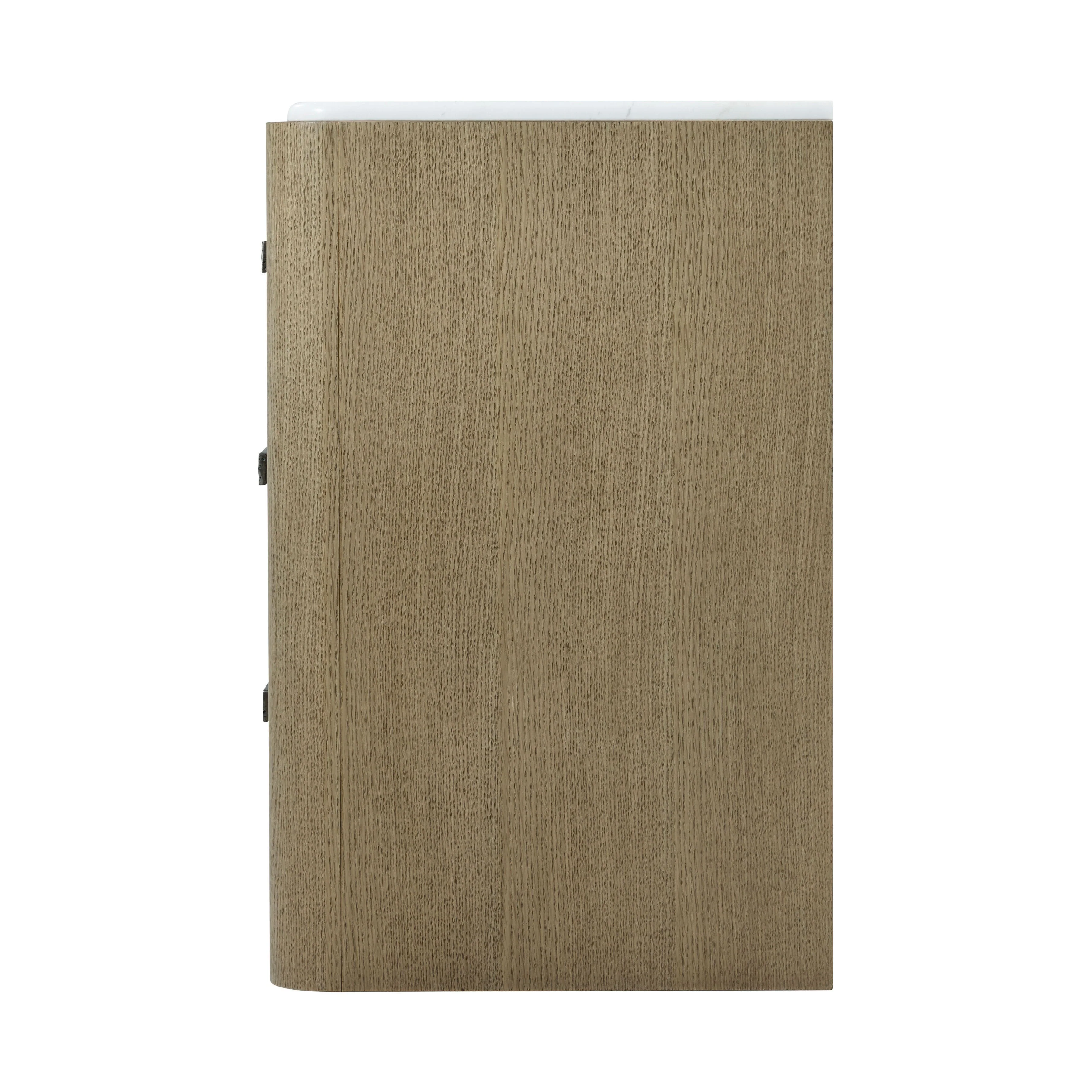 Theodore Alexander Essence Three Drawer Marble Top Nightstand Clearance - Image 6