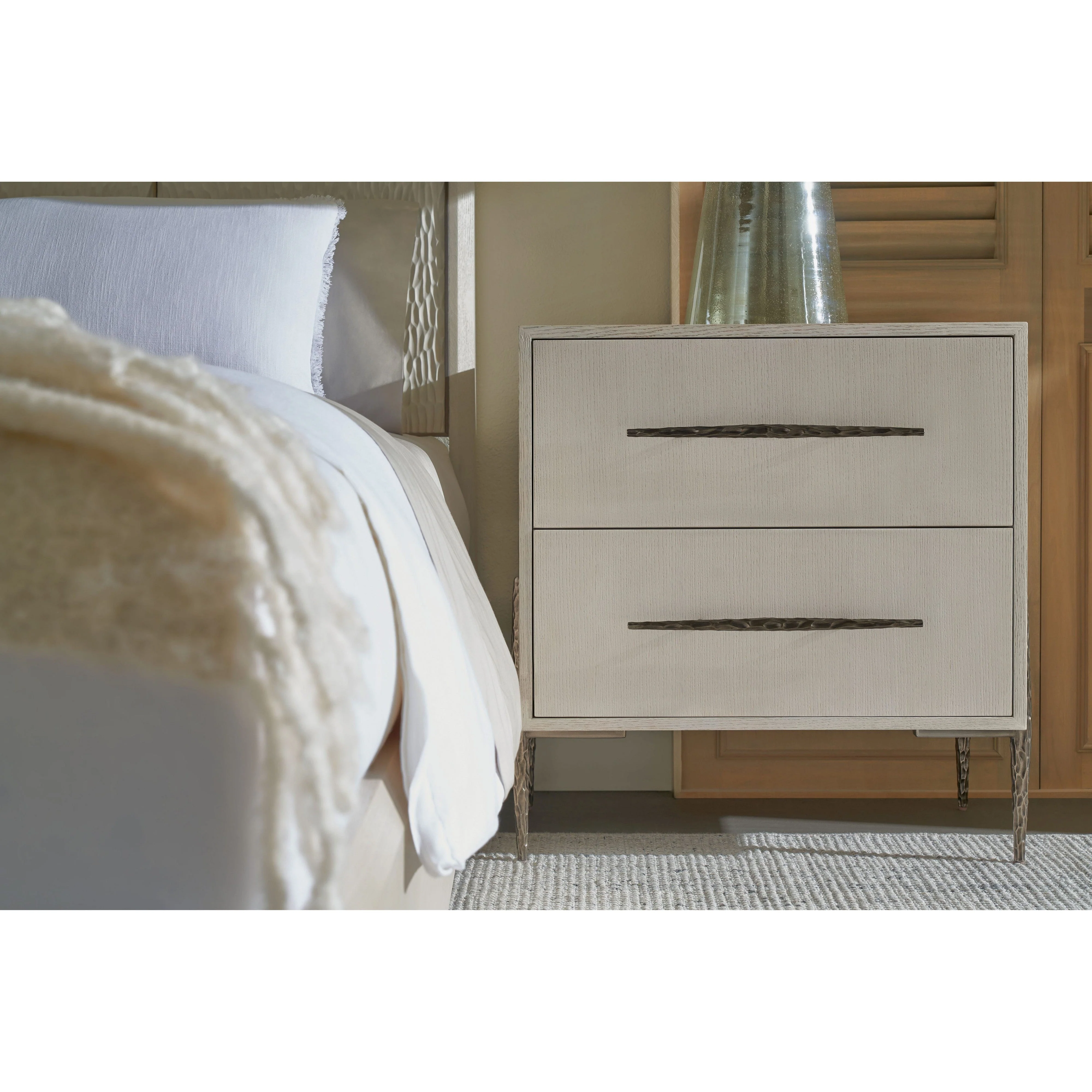 Theodore Alexander Essence Two Drawer Nightstand Clearance - Image 11