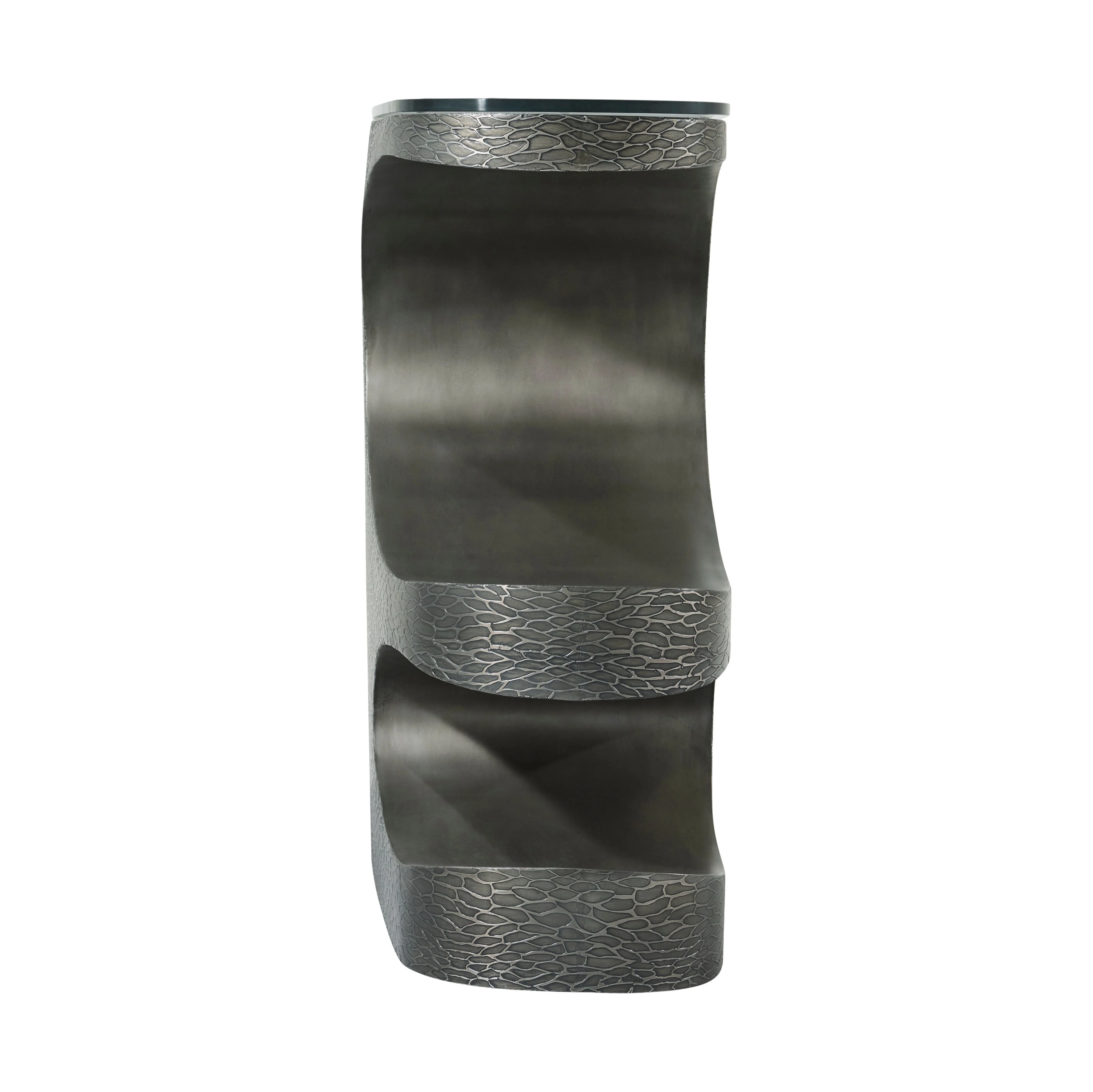 Theodore Alexander Essence Volcanic Metal Console Clearance - Image 6