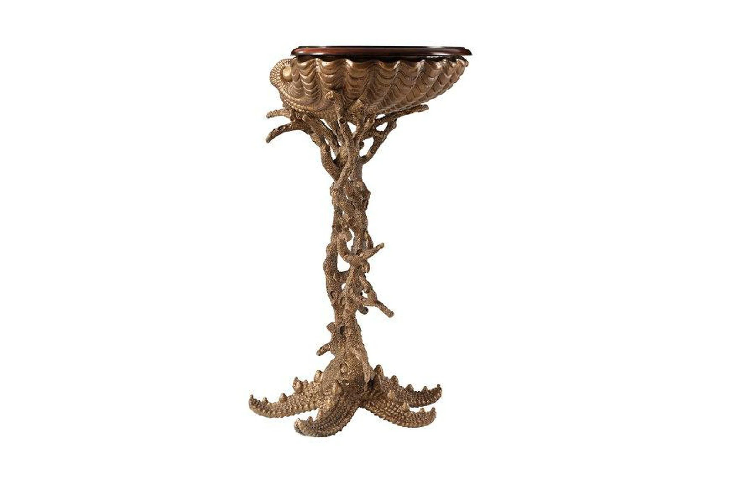 Theodore Alexander Gilt Grotto Side Table Clearance - Image 3