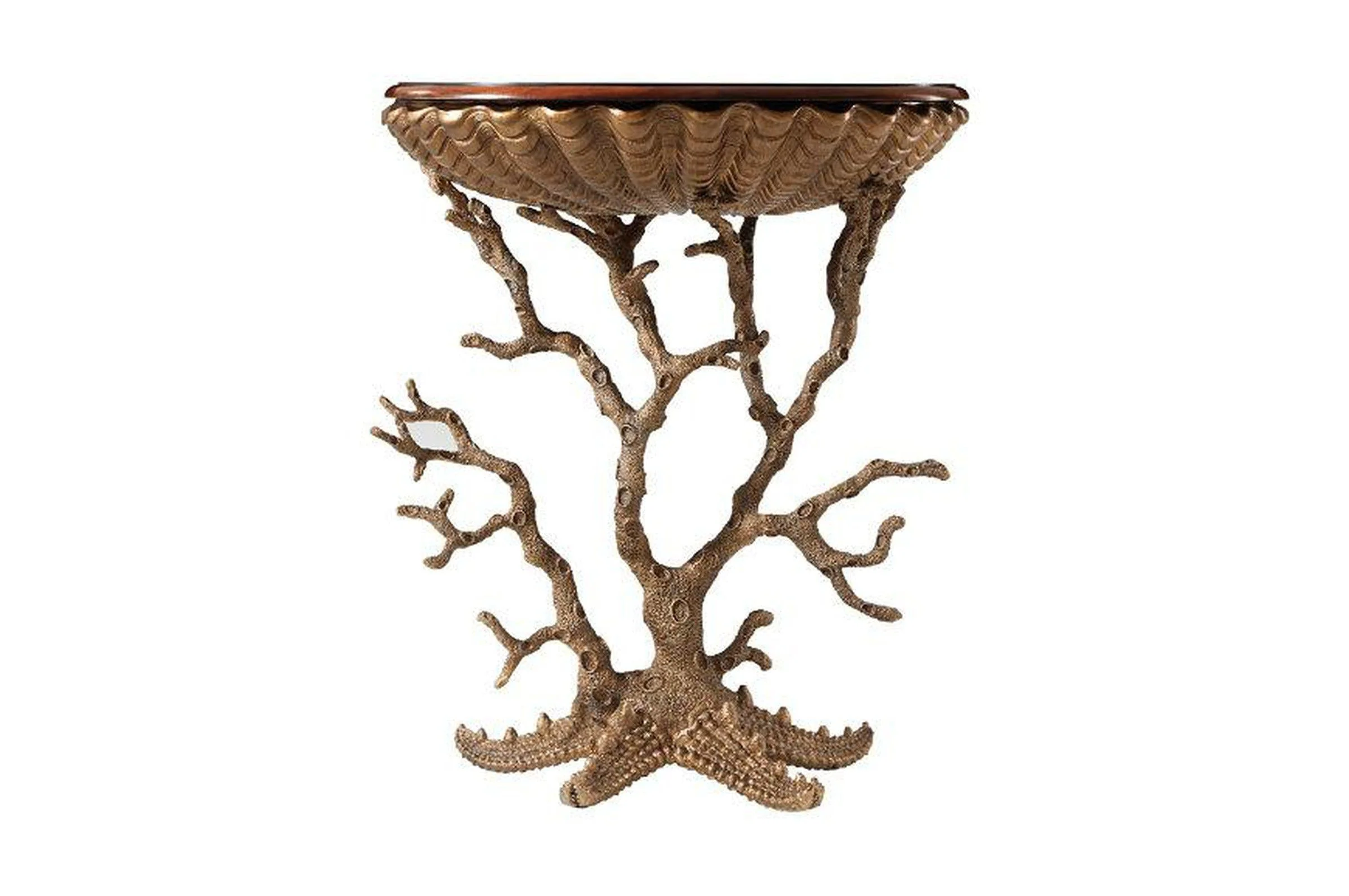 Theodore Alexander Gilt Grotto Side Table Clearance - Image 4