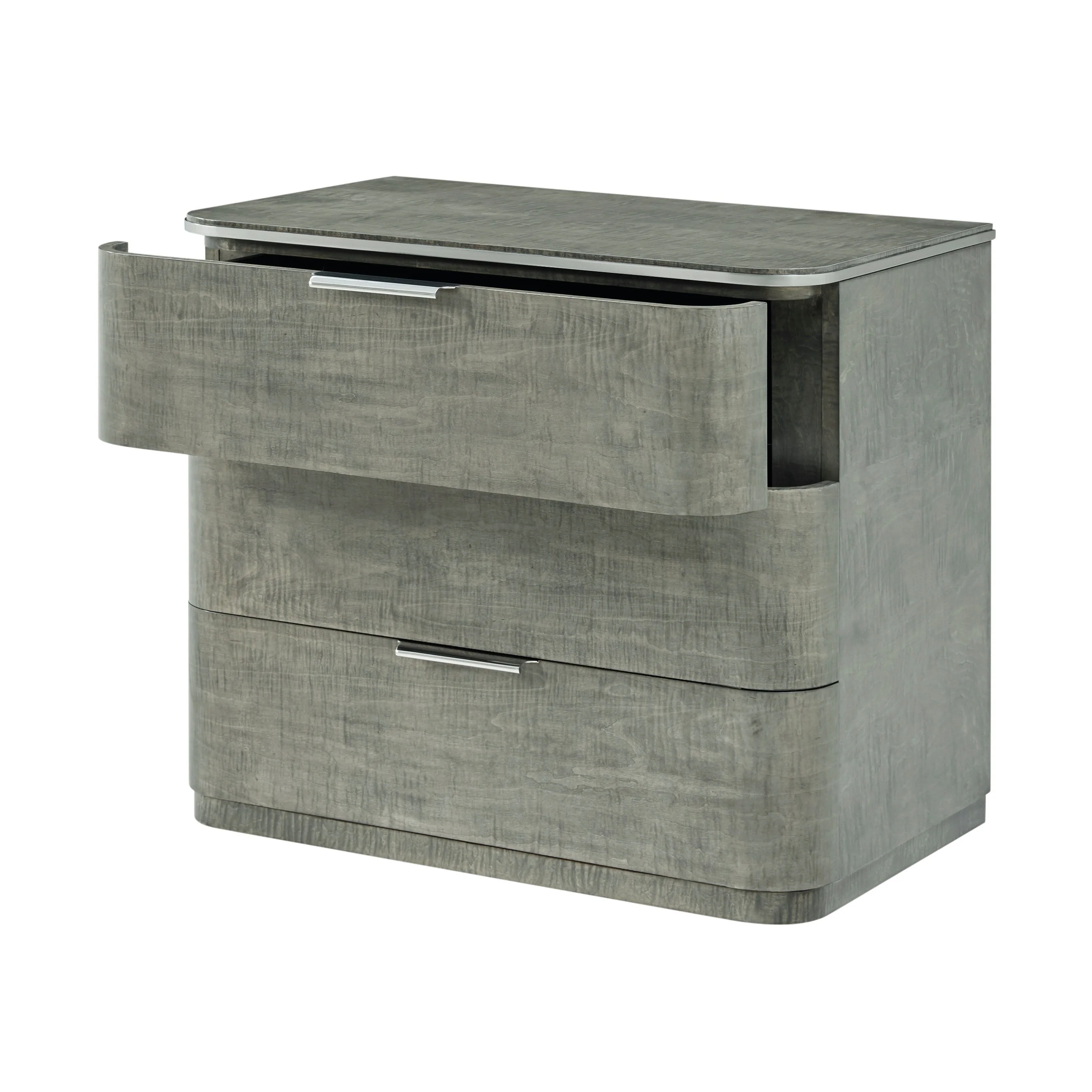 Theodore Alexander Hudson Three Drawer Nightstand - Image 3