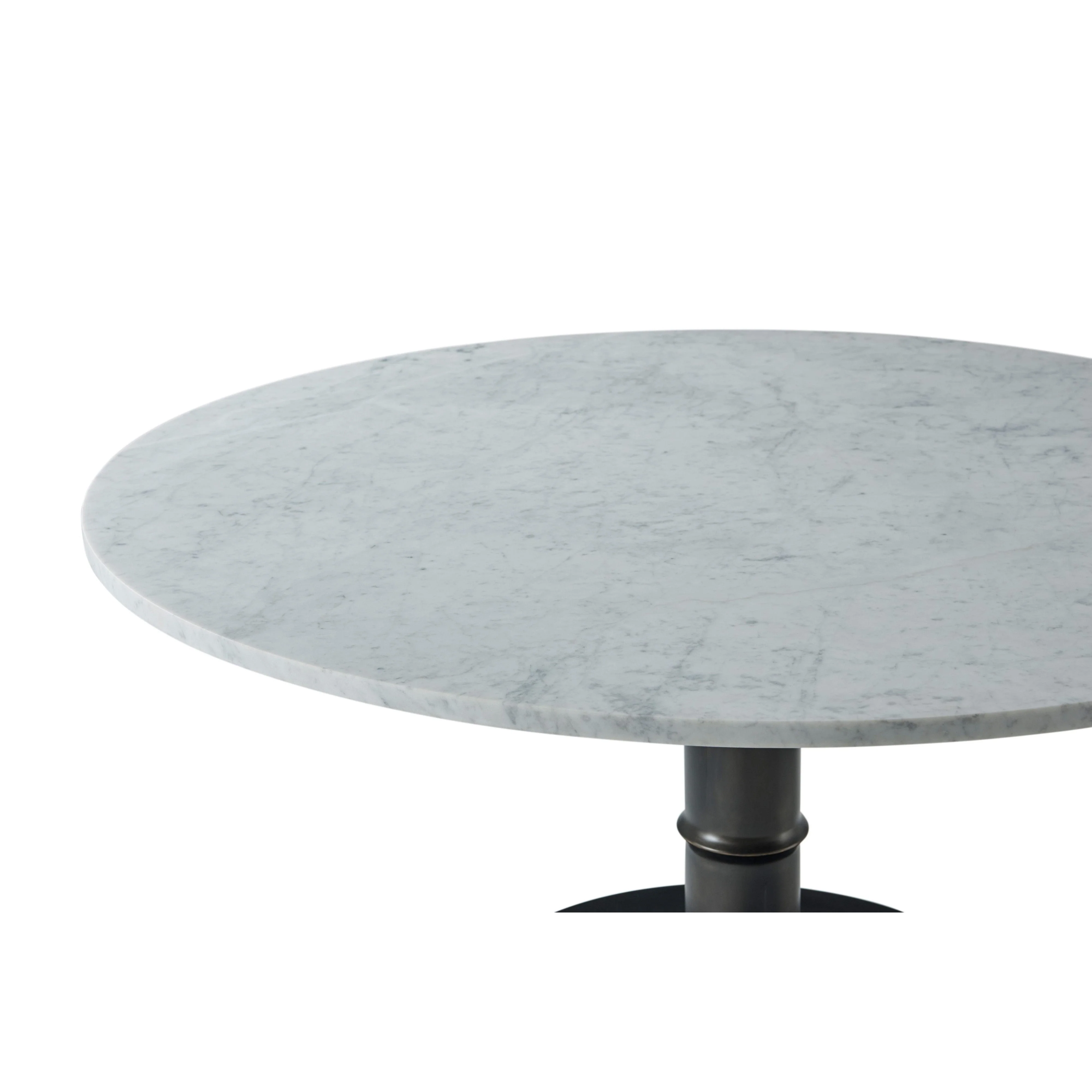 Theodore Alexander Kesden Round Marble Top Dining Table Clearance - Image 3