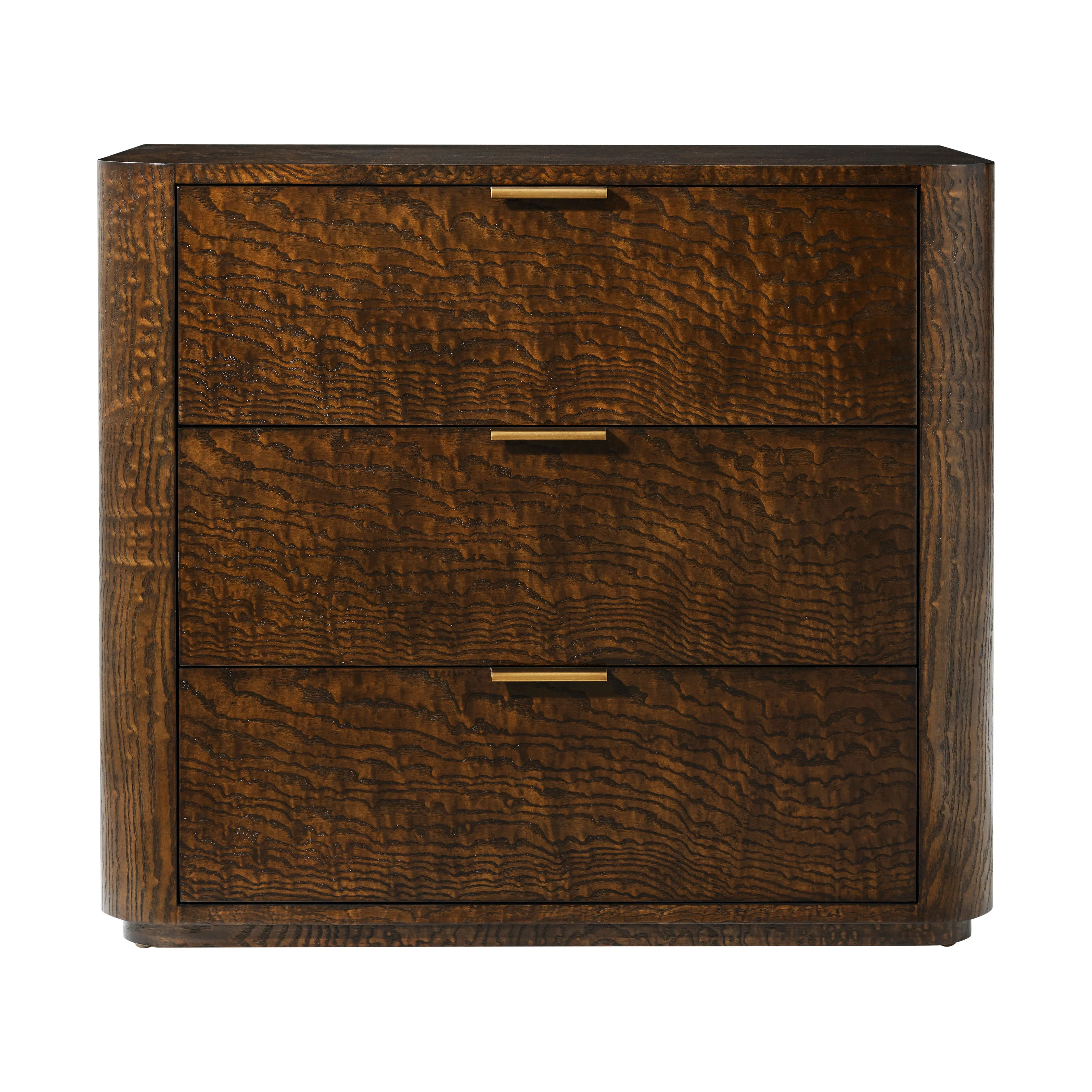 Theodore Alexander Kesden Three Drawer Nightstand - Image 5
