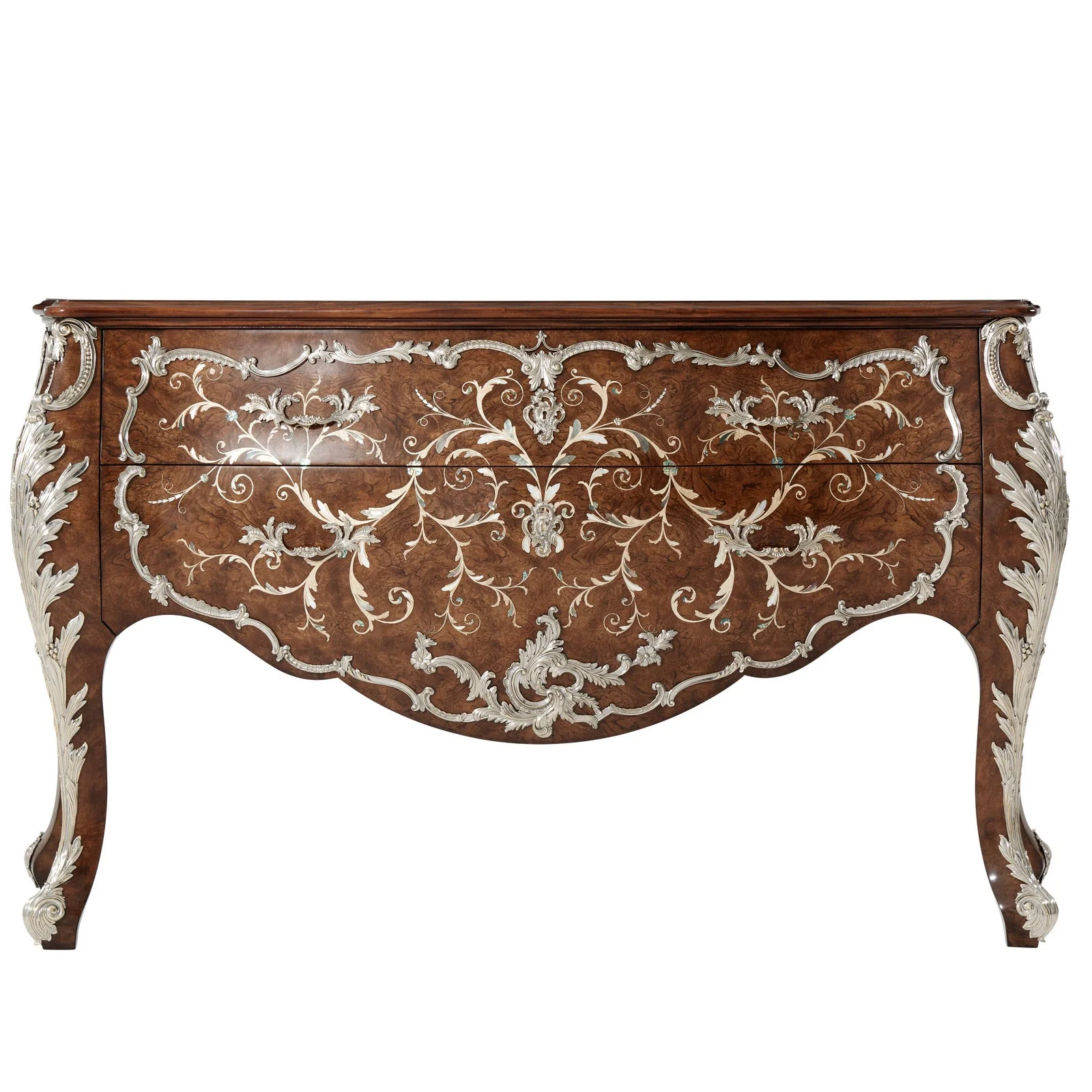 Theodore Alexander Laurent Bombe Commode Open Box Item - Image 7