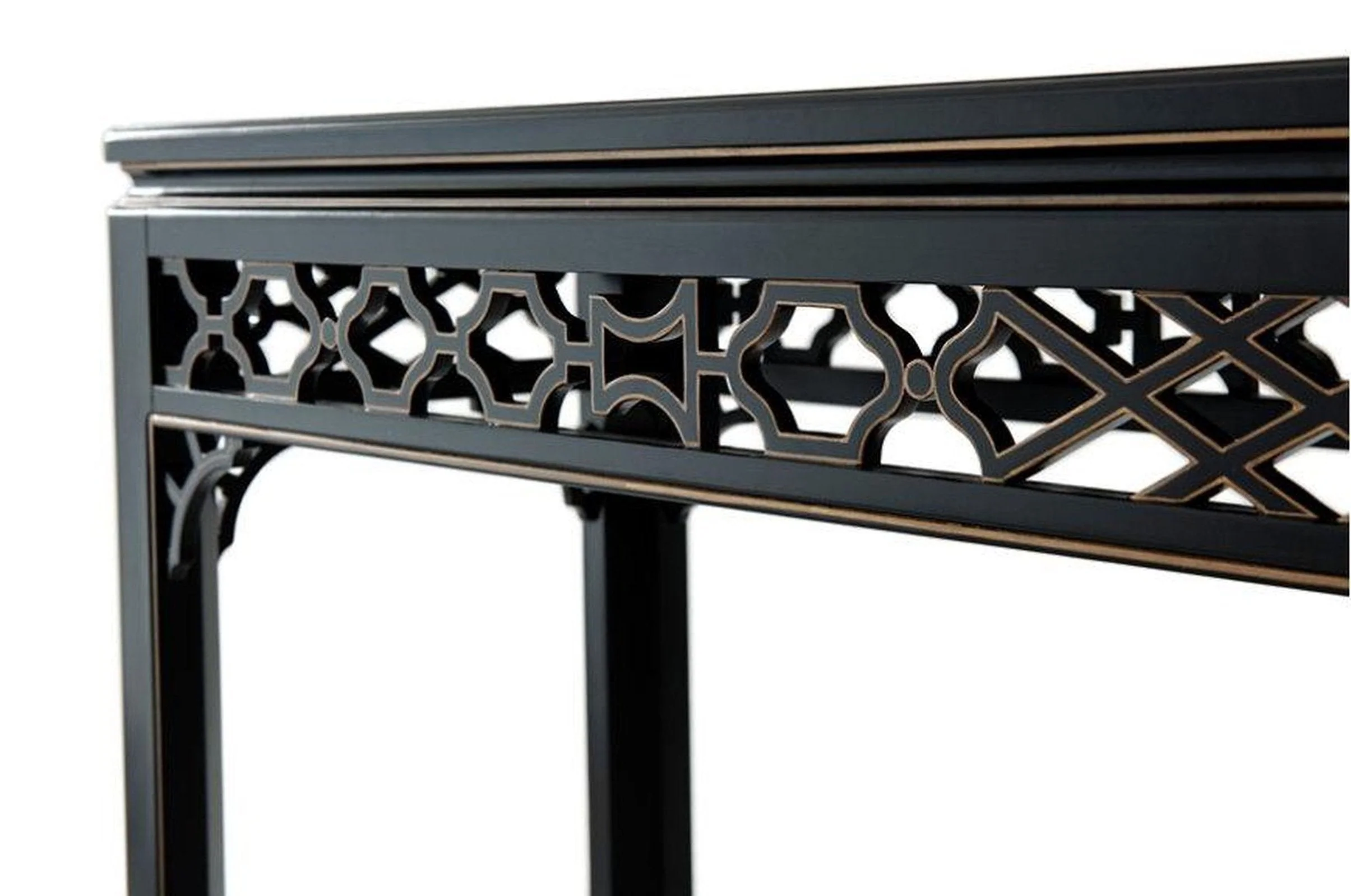 Theodore Alexander Long Hall Burl Console Table - Image 2