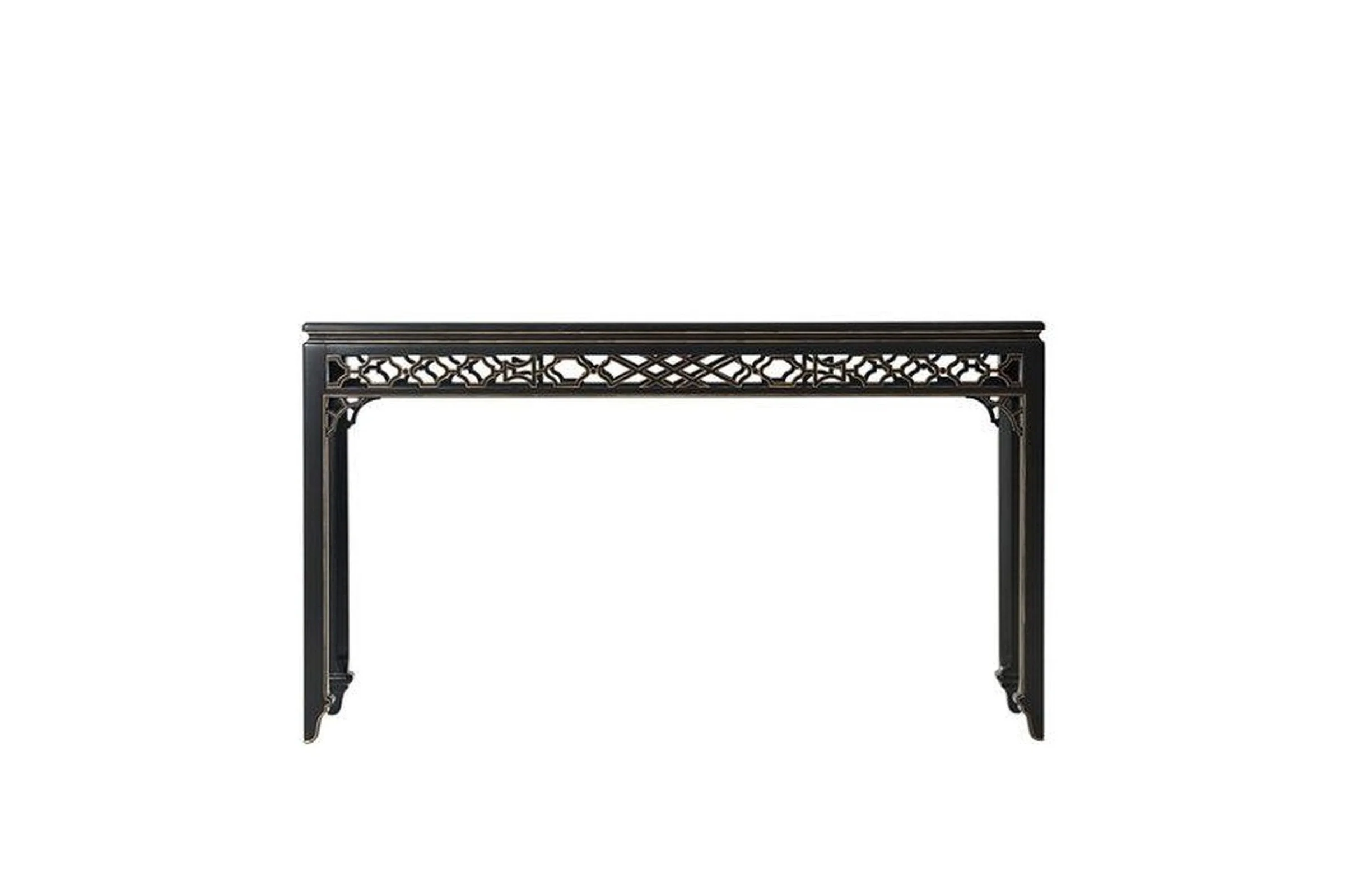 Theodore Alexander Long Hall Burl Console Table - Image 4