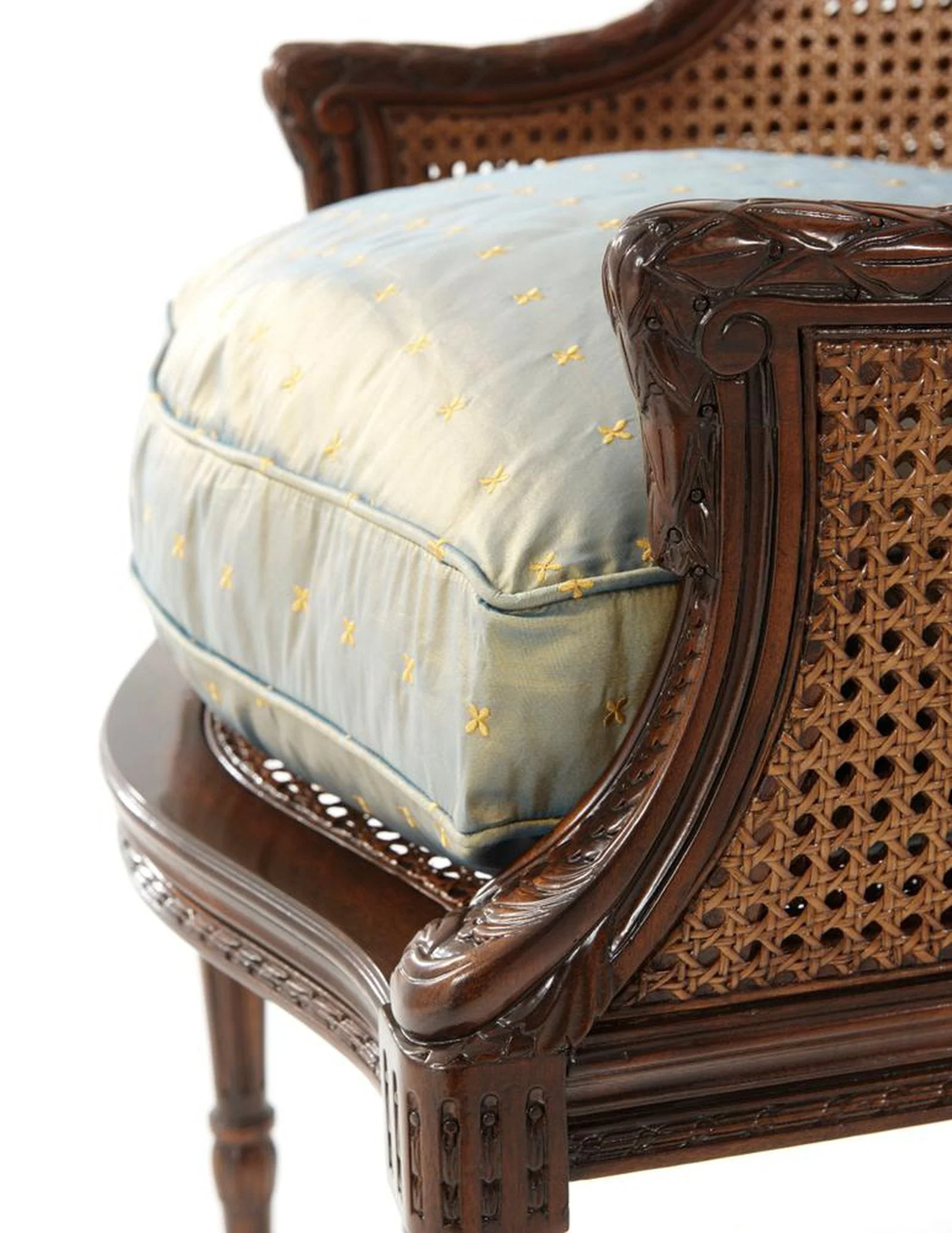 Theodore Alexander Louis Bergère Arm Chair - Set of 2 - Image 3