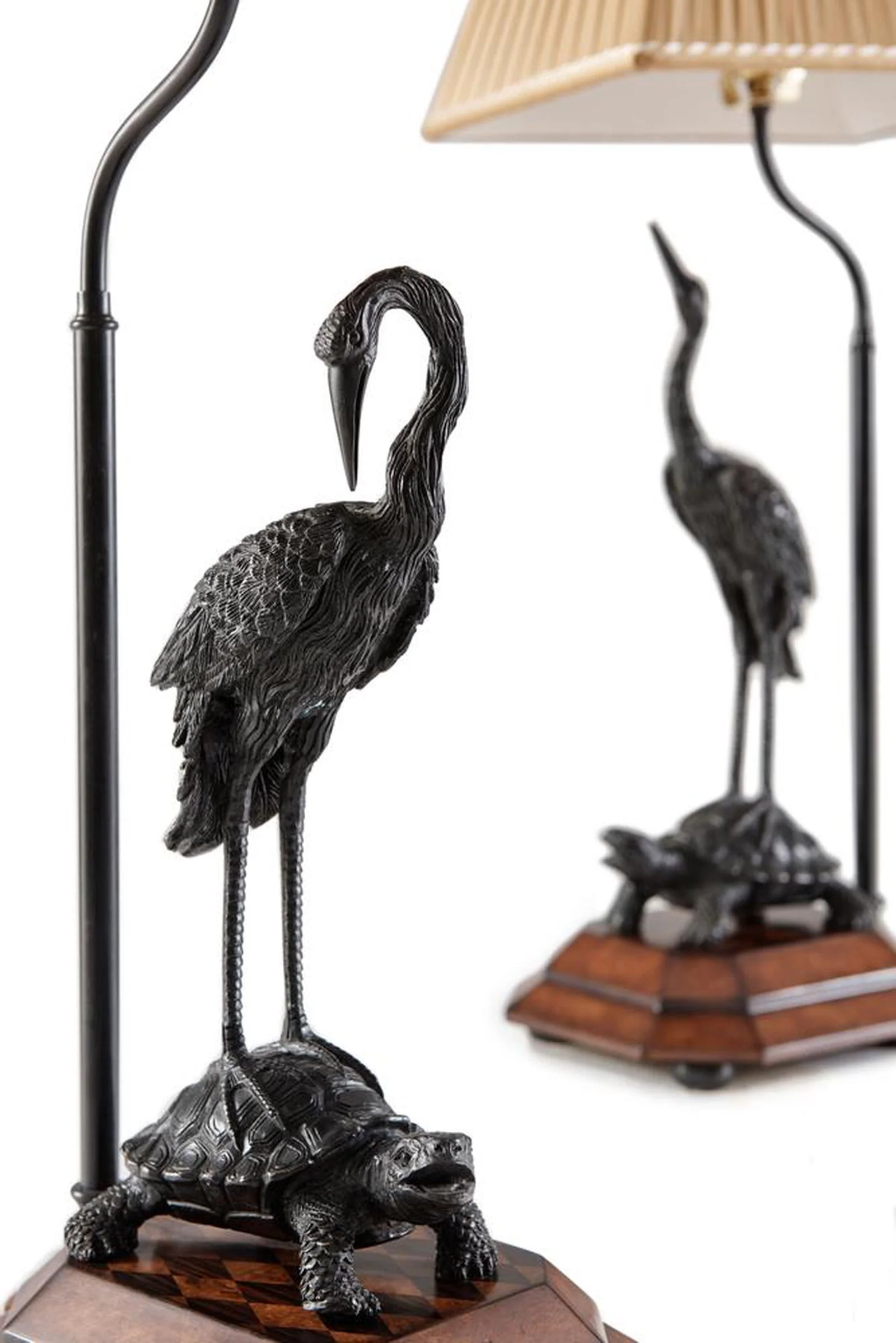 Theodore Alexander Meiji Cranes Table Lamp - Image 2