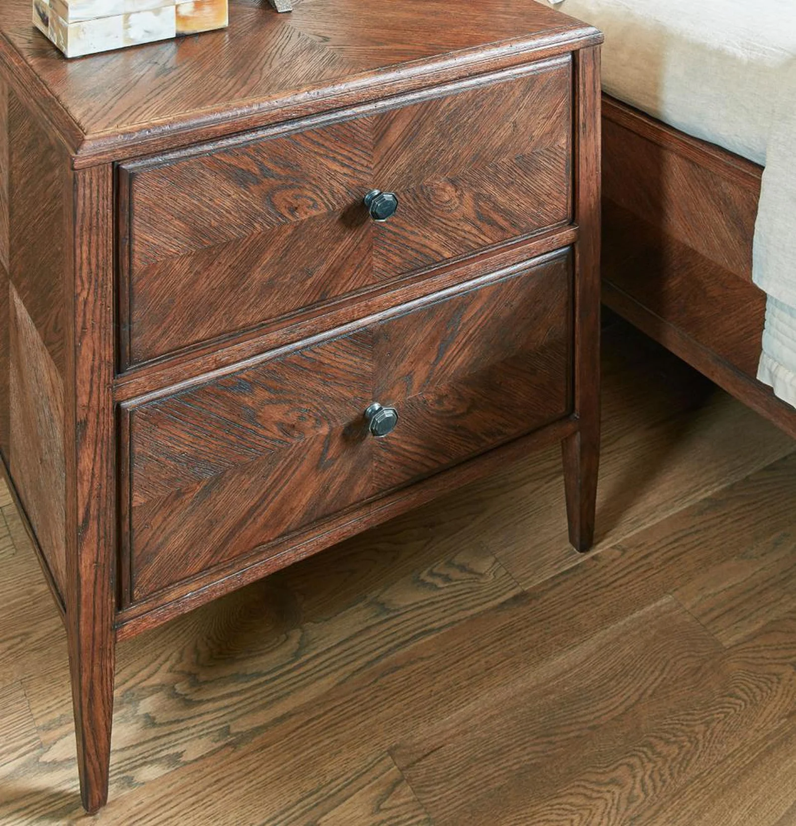 Theodore Alexander Nova Two Drawers Night Stand - Image 9
