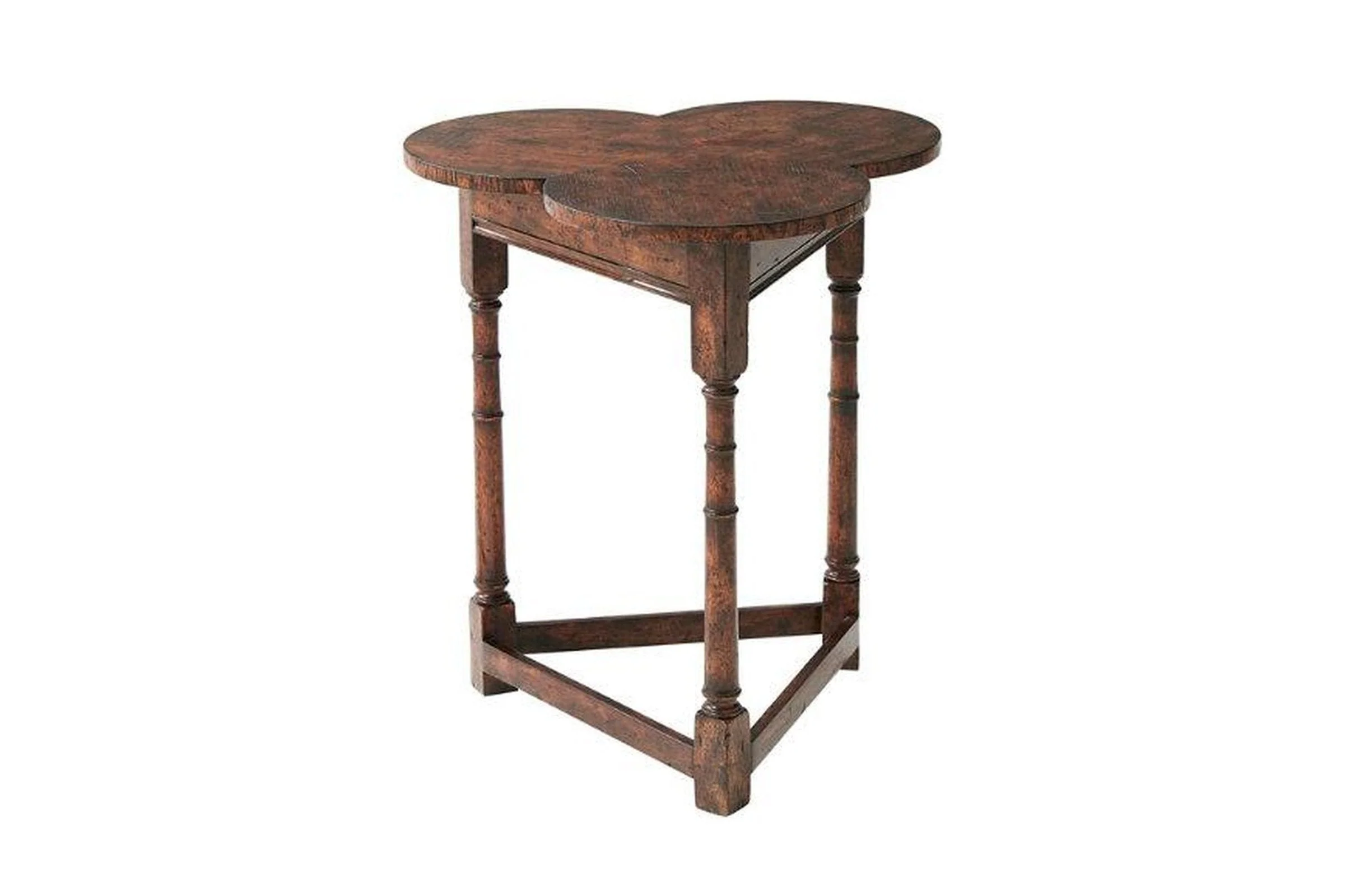 Theodore Alexander Oak Clover Accent Table - Image 3