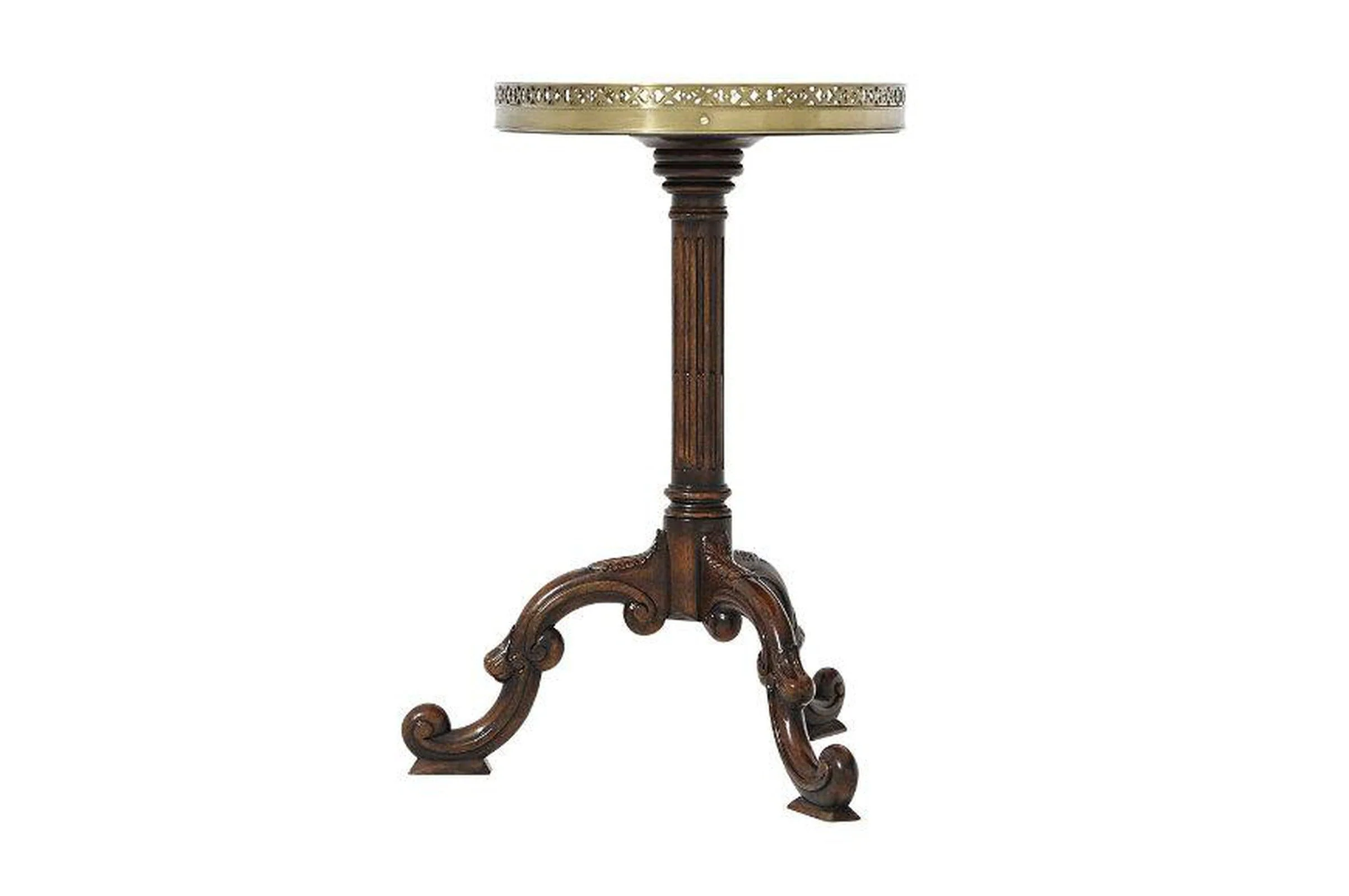 Theodore Alexander Radiating Parquetry Accent Table - Image 4