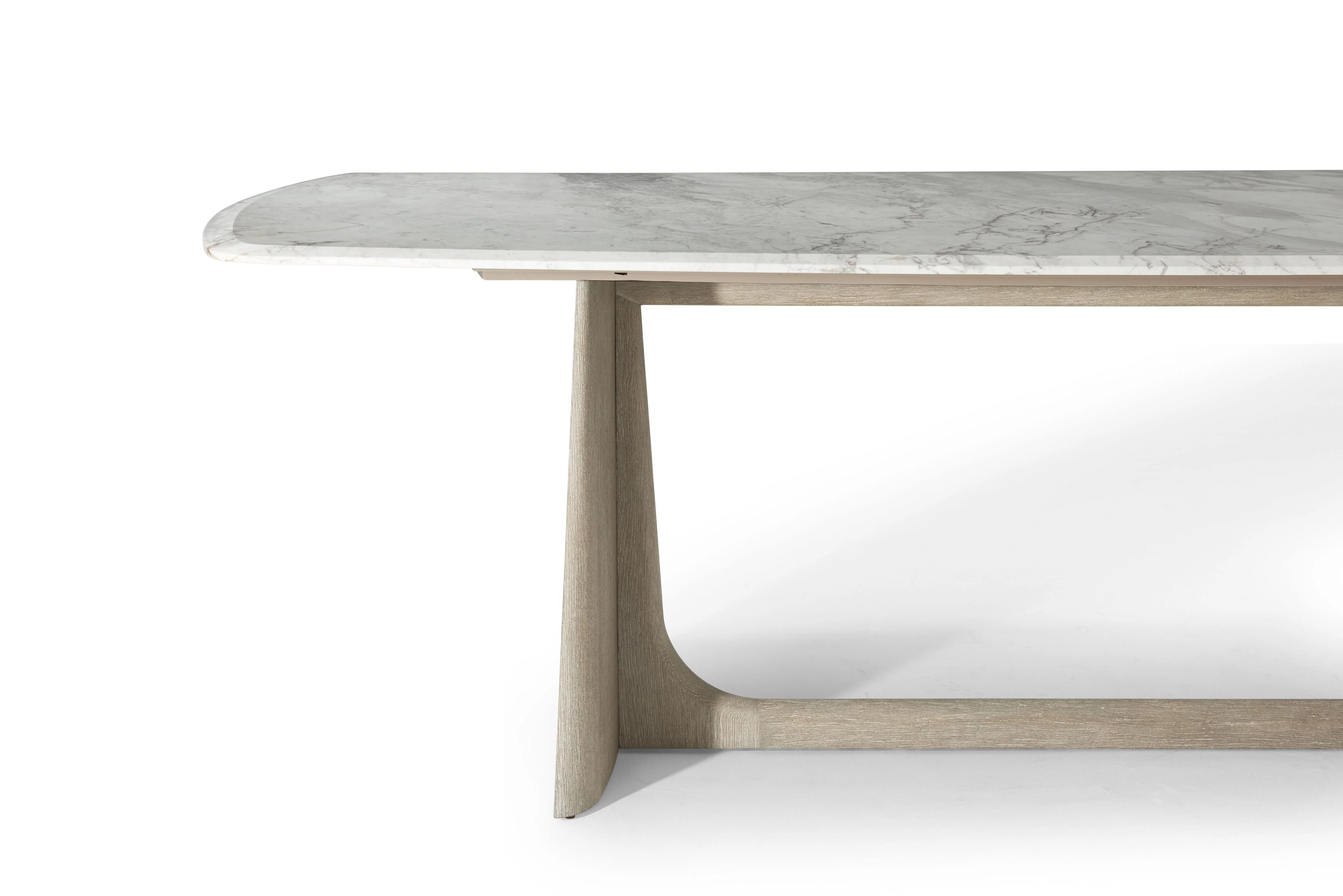 Theodore Alexander Repose Dining Table Marble Top - Image 3